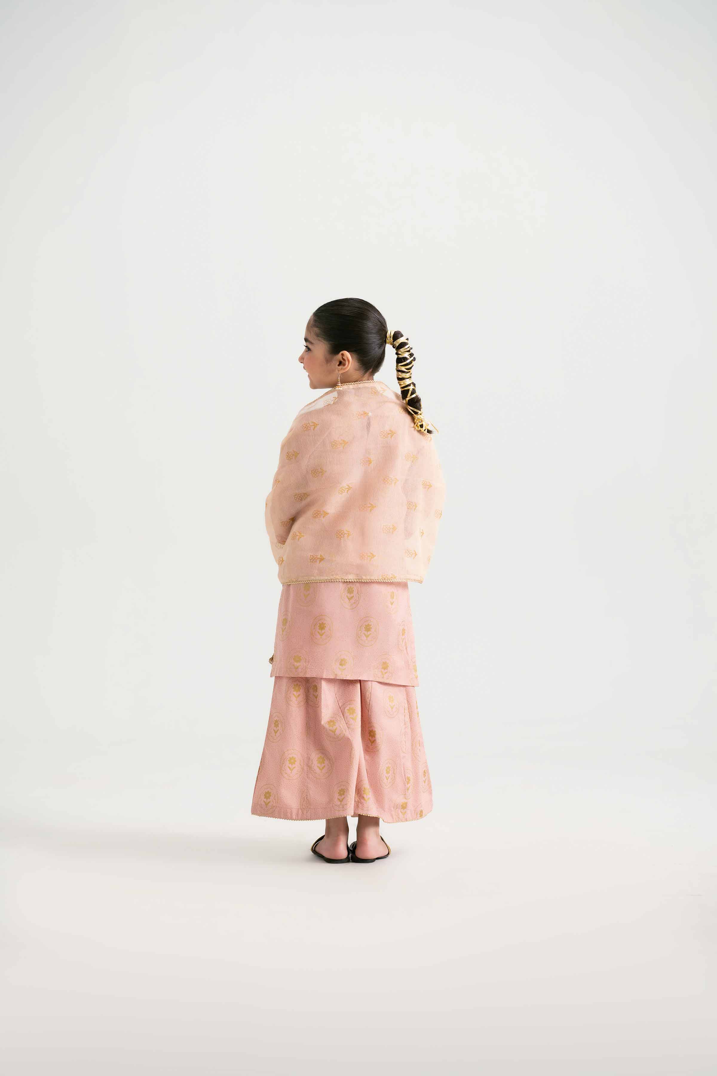 3 Piece - Printed Embroidered Suit - PMD25-05 D