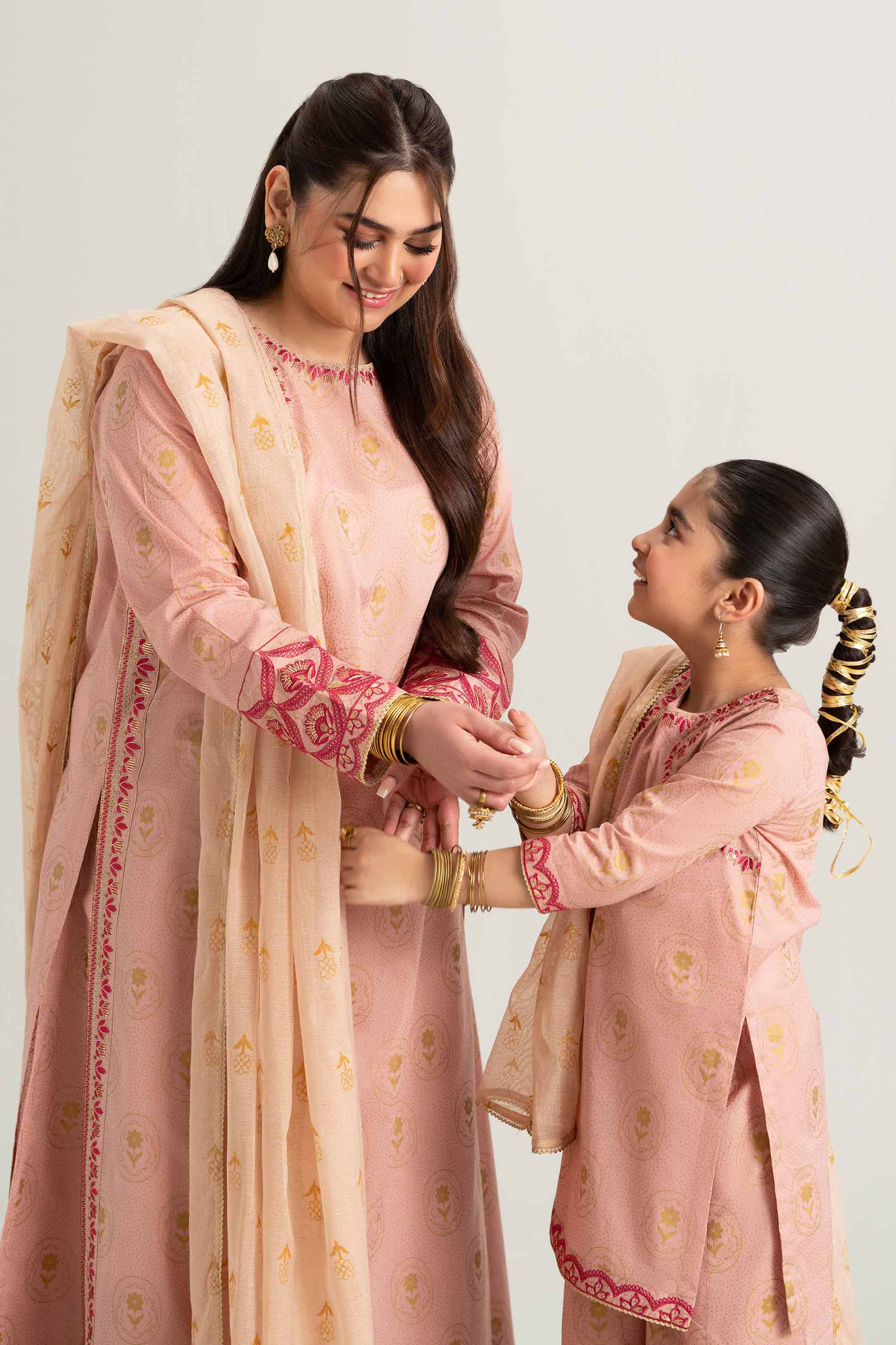 3 Piece - Printed Embroidered Suit - PMD25-05 M