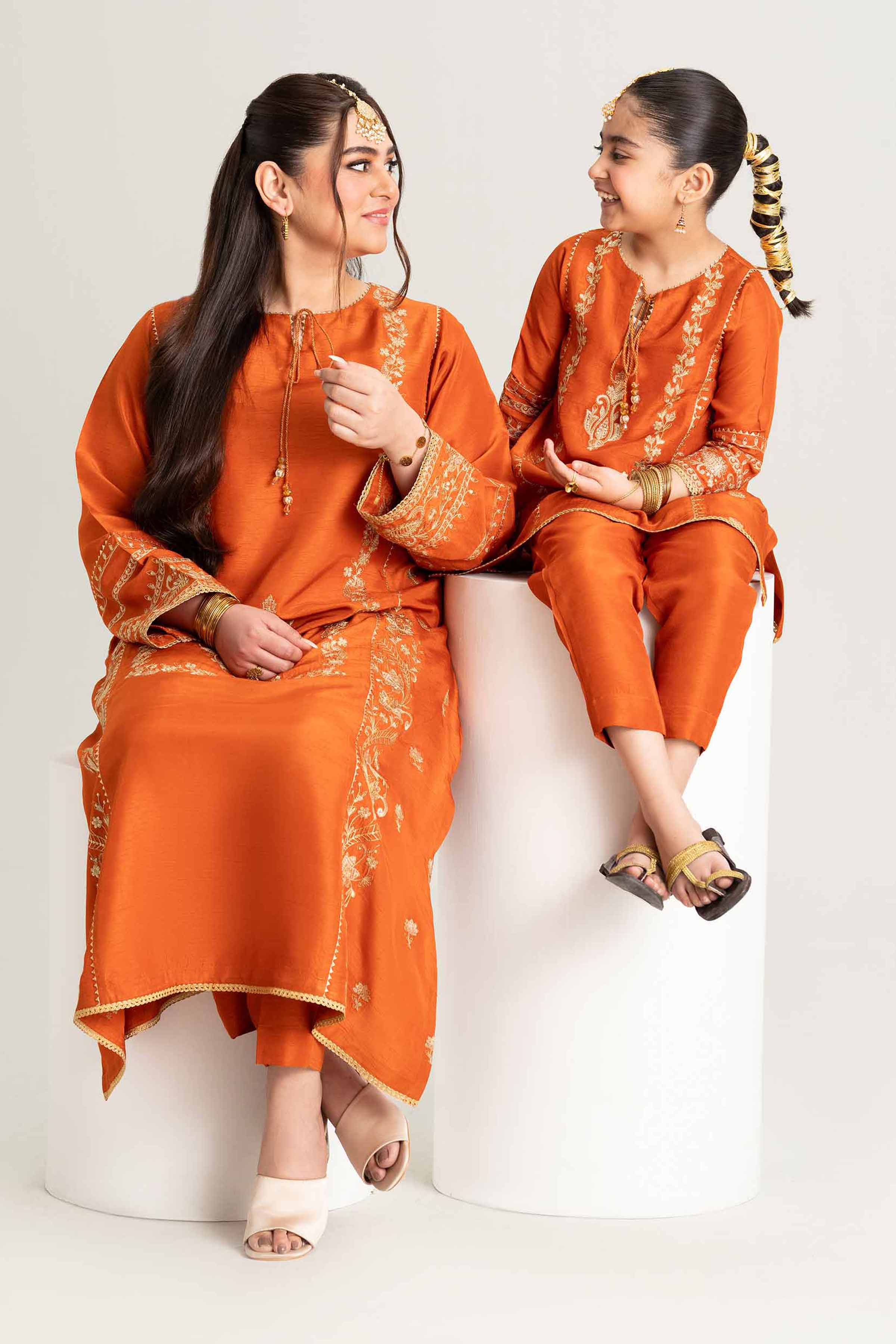 2 Piece - Embroidered Suit - PMD25-11 M