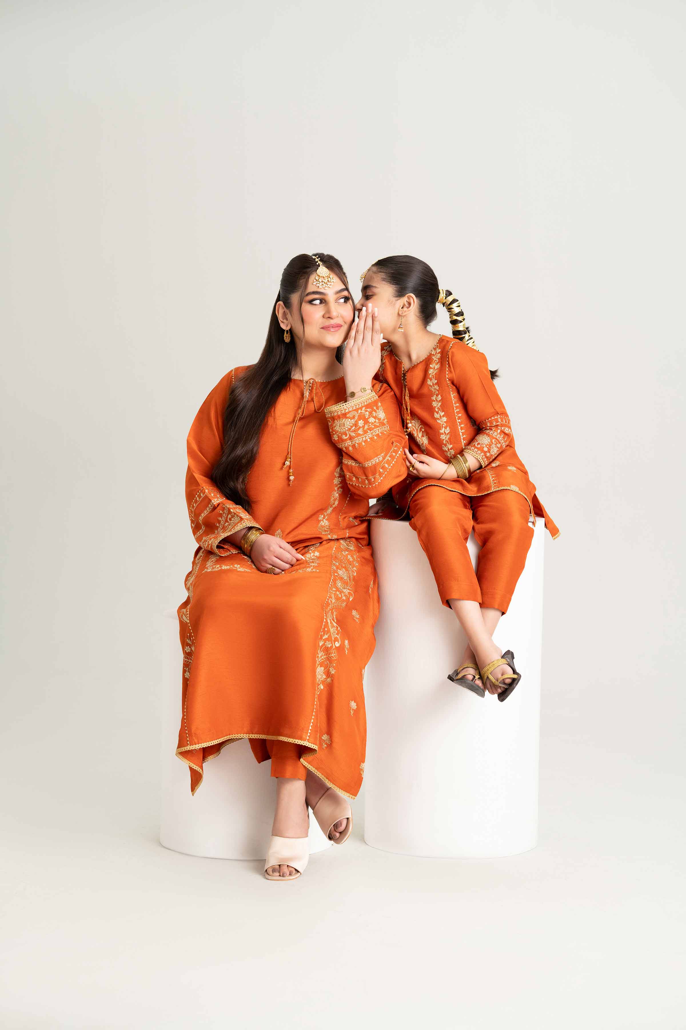 2 Piece - Embroidered Suit - PMD25-11 M