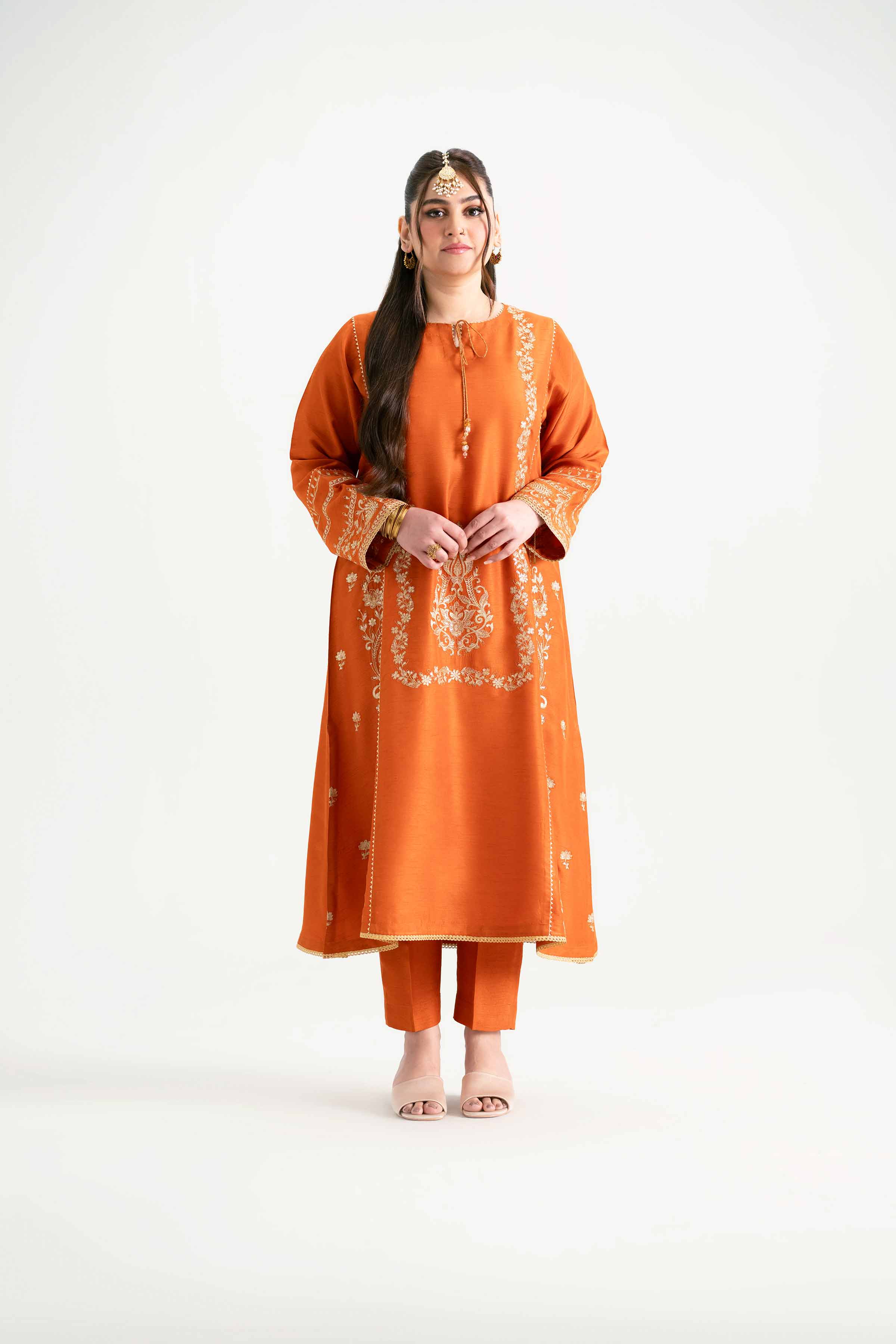 2 Piece - Embroidered Suit - PMD25-11 M