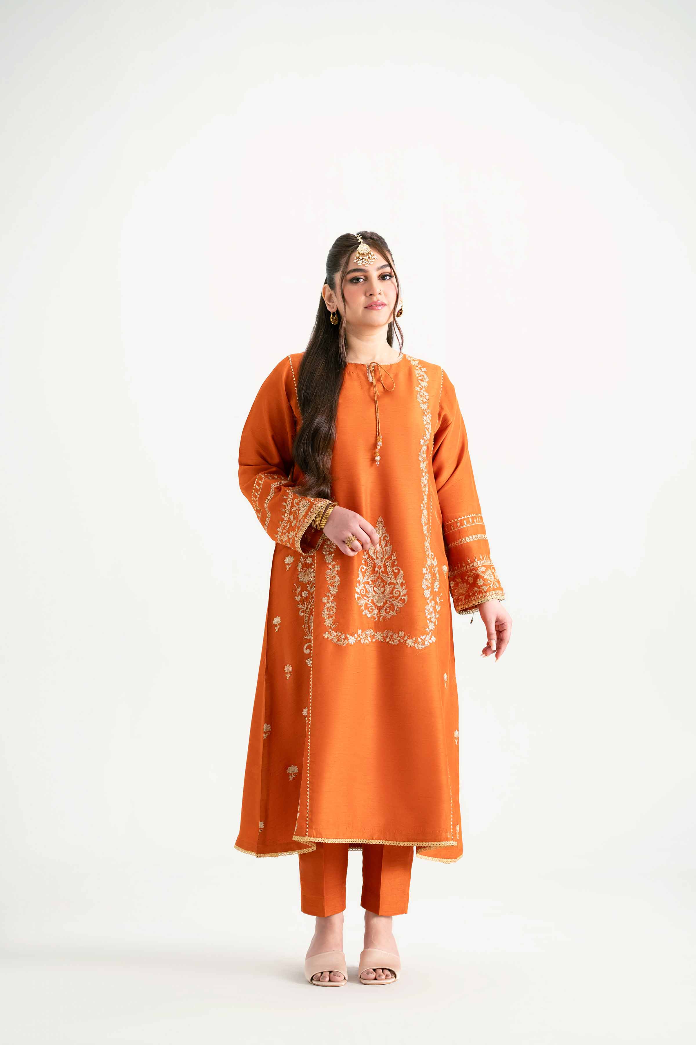 2 Piece - Embroidered Suit - PMD25-11 M
