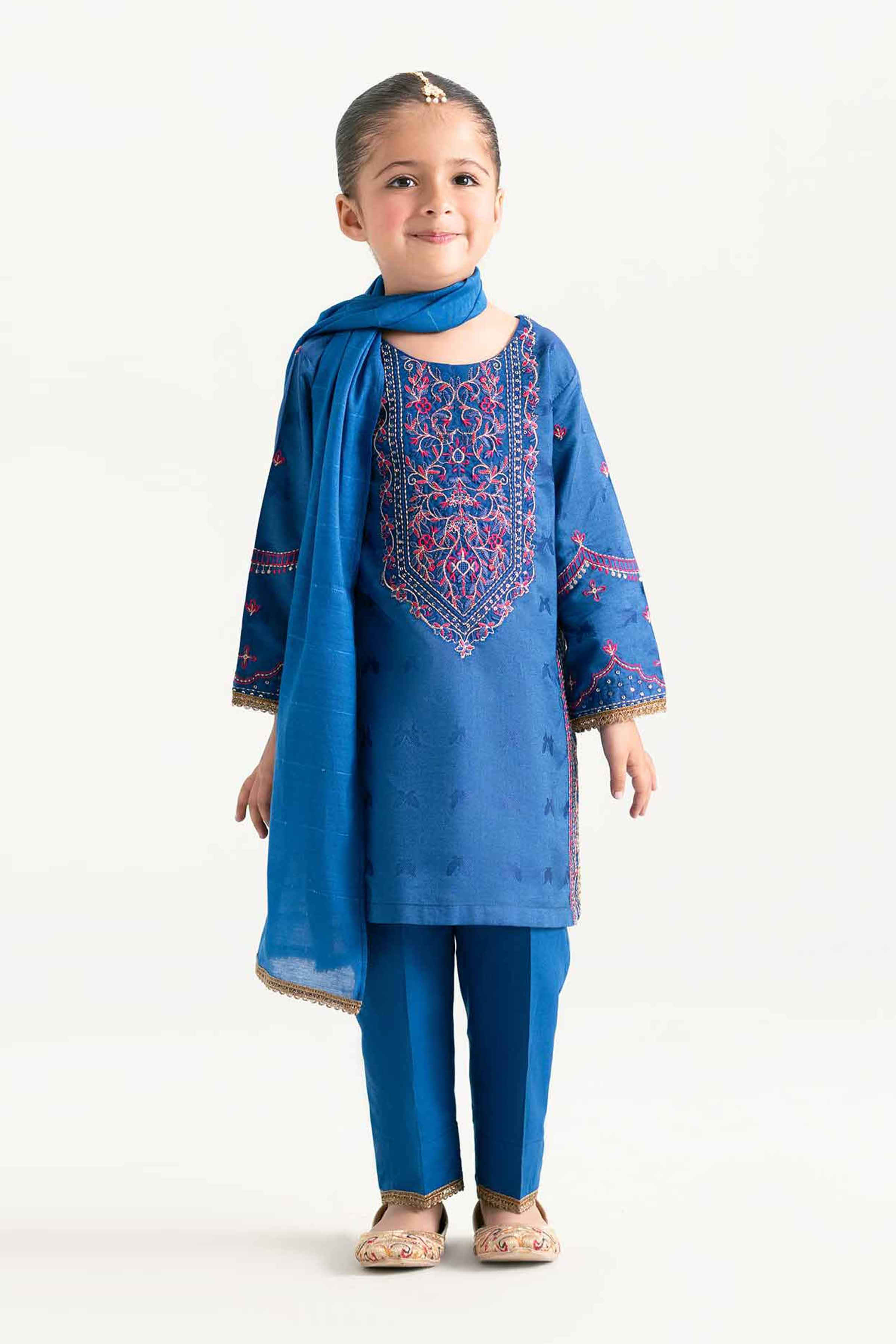 3 Piece - Embroidered Suit - PMD25-16 D