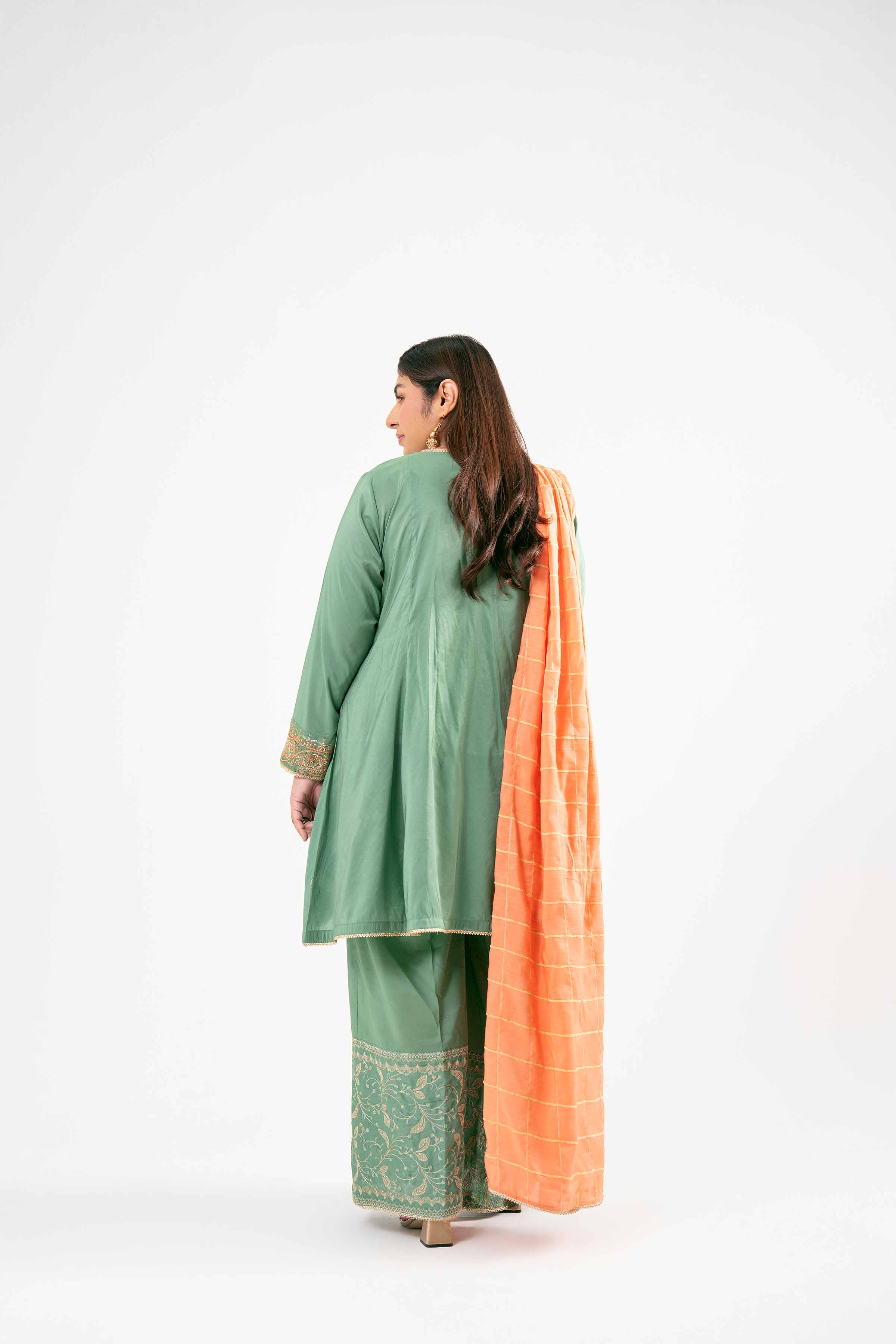 3 Piece - Embroidered Suit - PMD25-19 M
