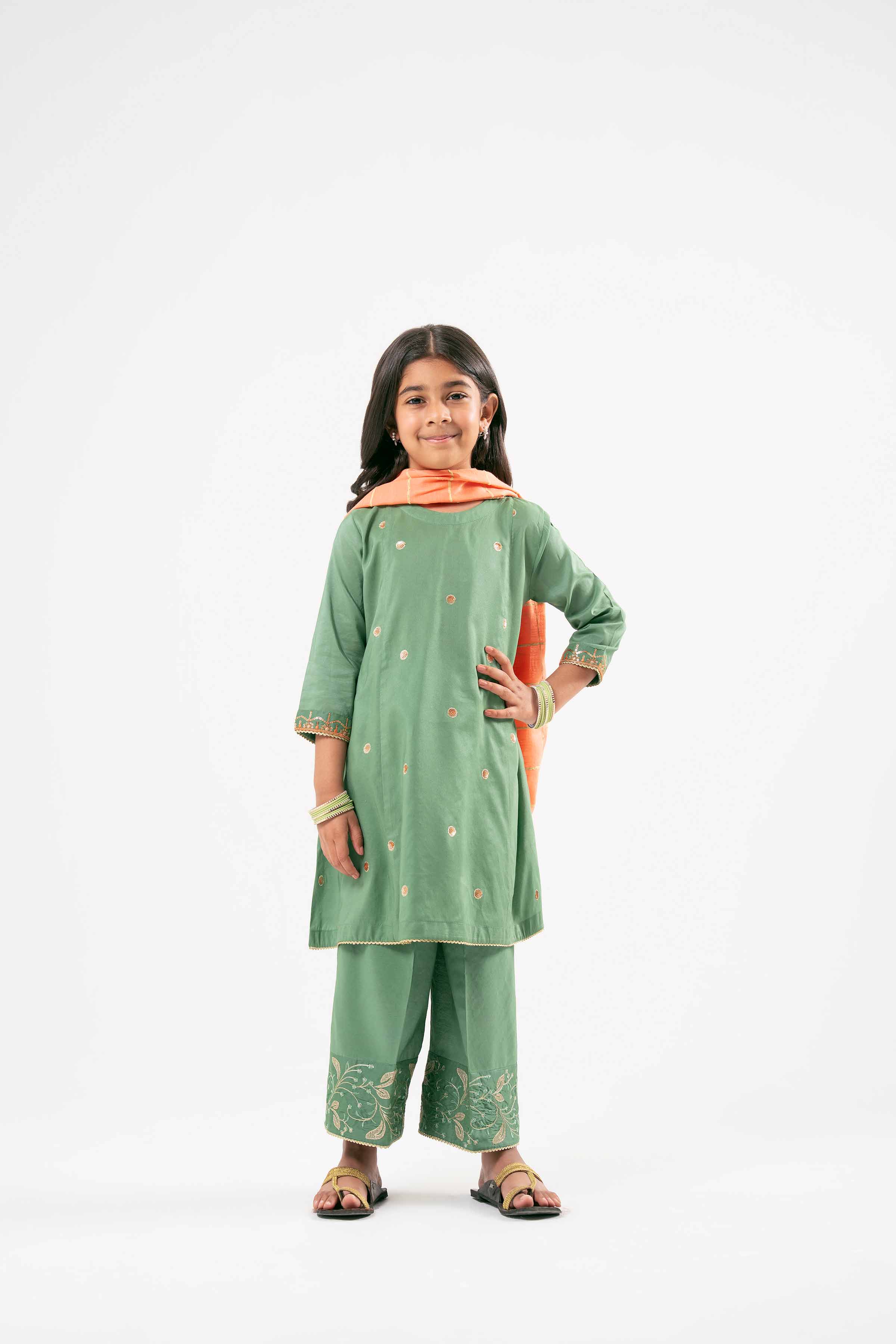 3 Piece - Embroidered Suit - PMD25-19 D