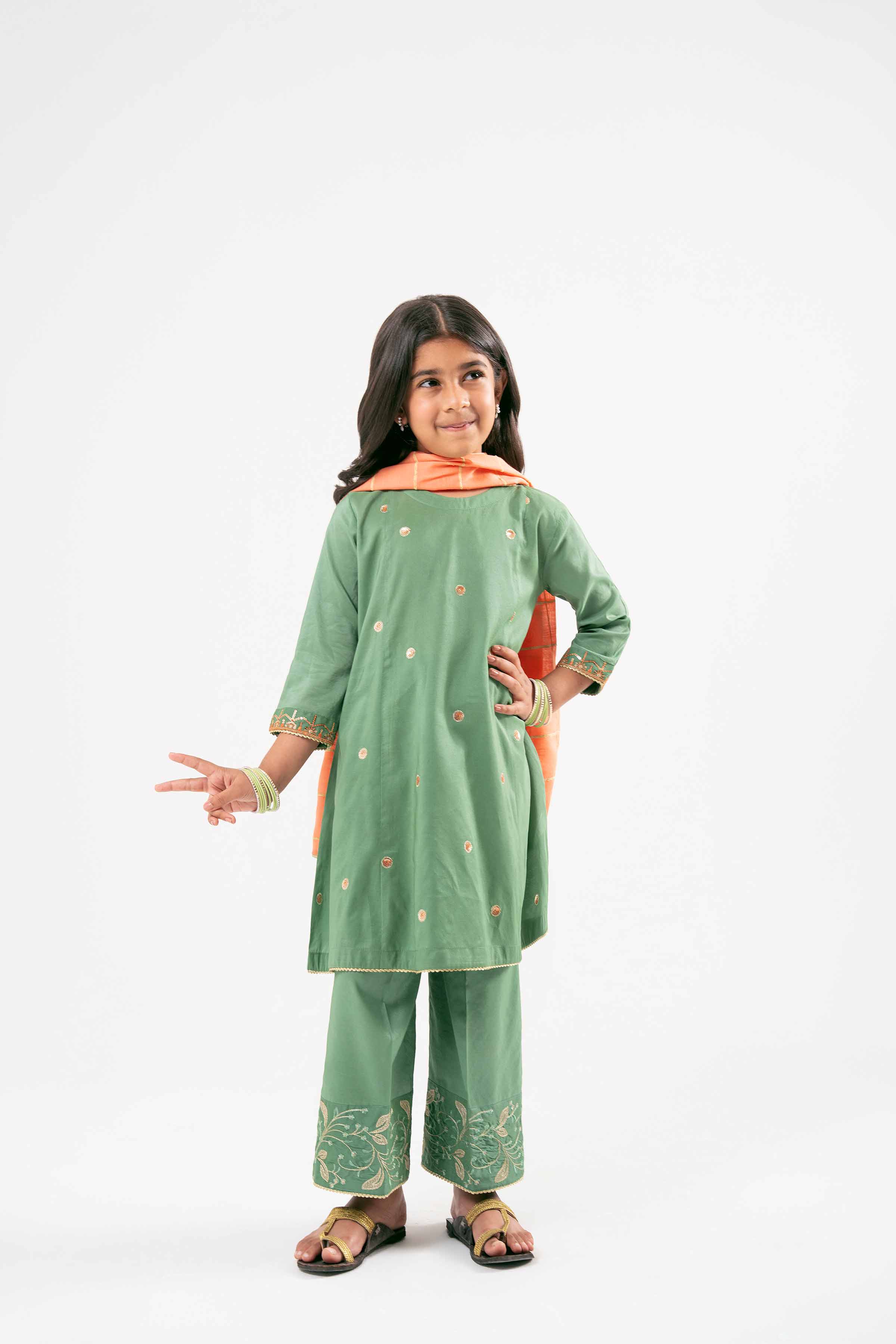 3 Piece - Embroidered Suit - PMD25-19 D