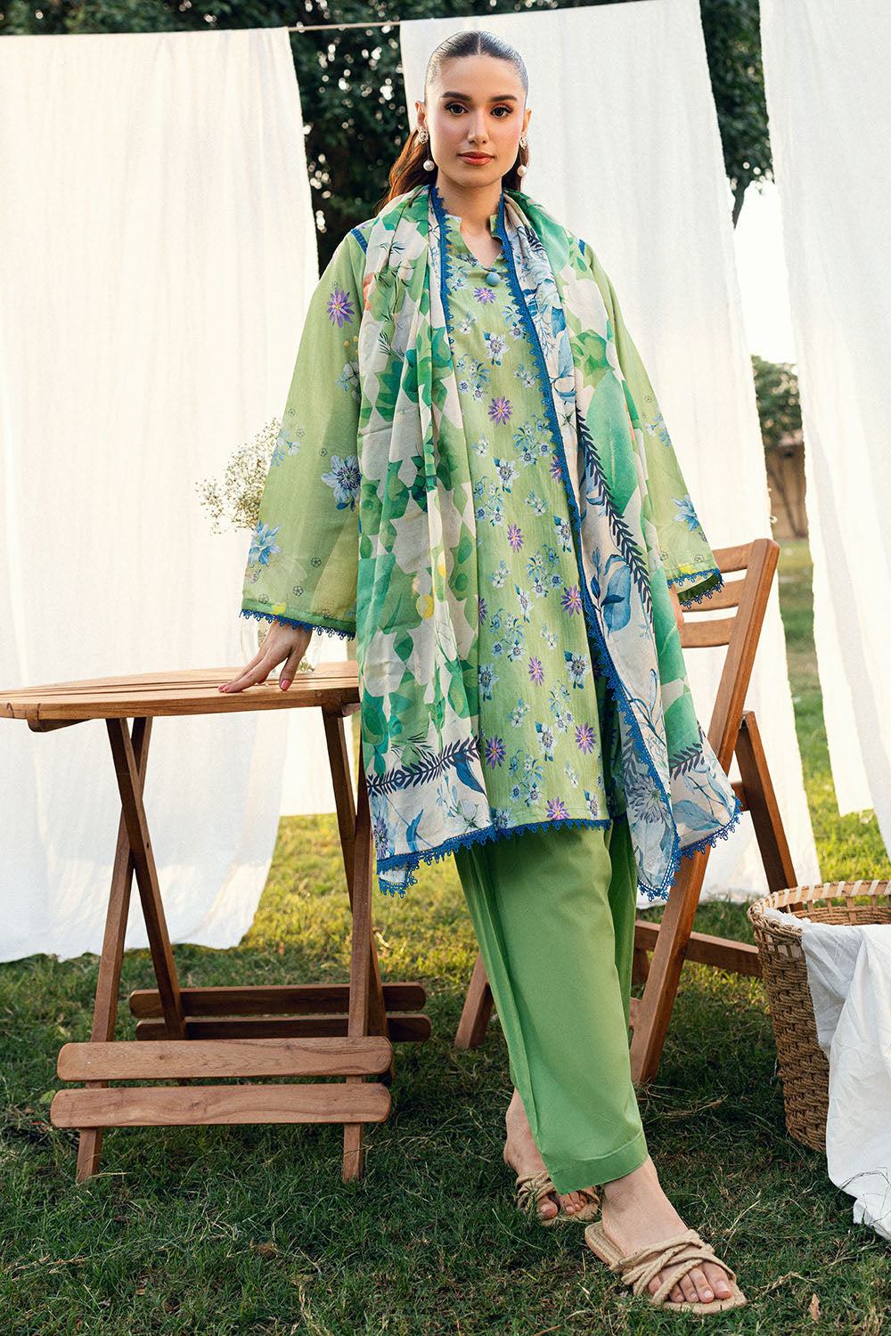 3 PIece Printed Lawn Suit