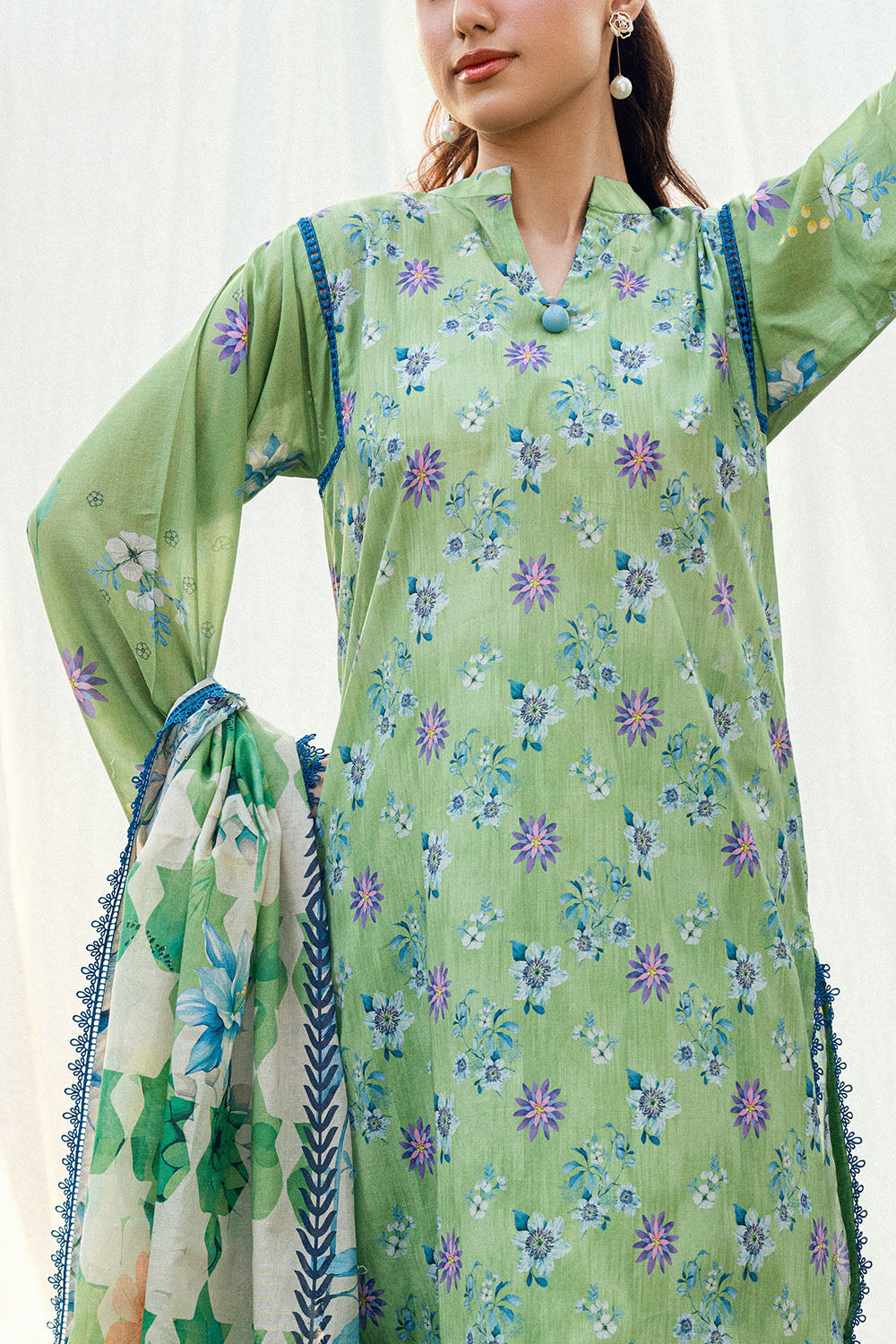 3 PIece Printed Lawn Suit