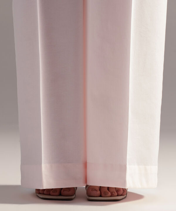 Solid Cambric Flared Pants