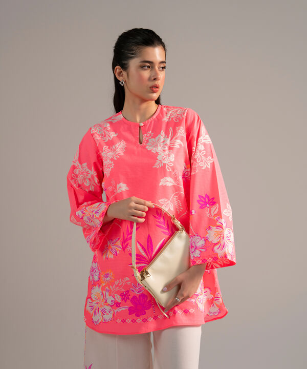 2 Piece - Printed Dobby Suit