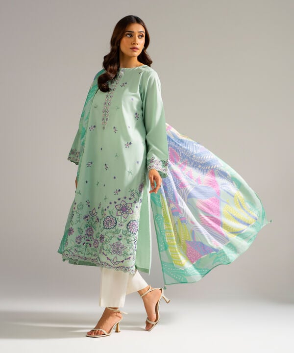 2 Piece - Embroidered Lawn Suit