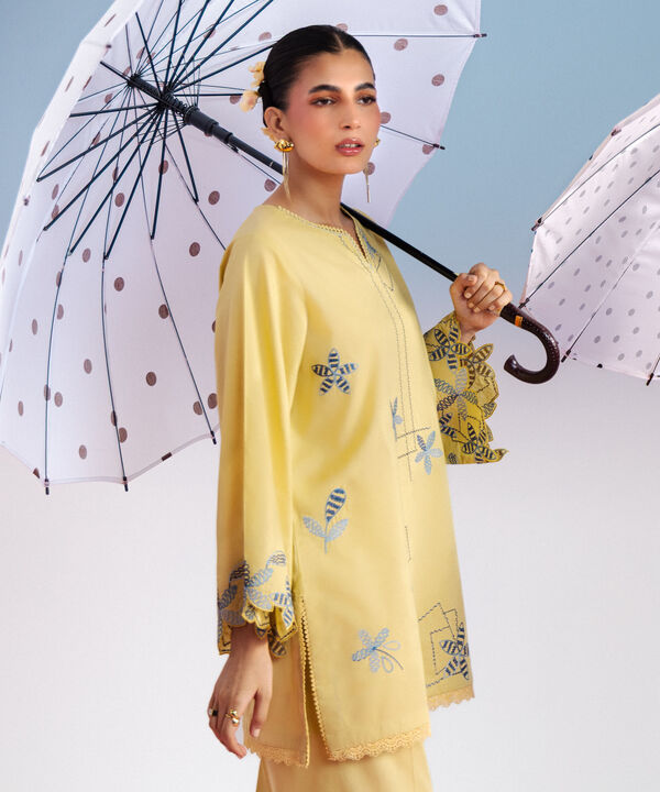 Embroidered Cotton Viscose Shirt