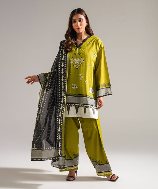 Printed Zari Cotton Dupatta