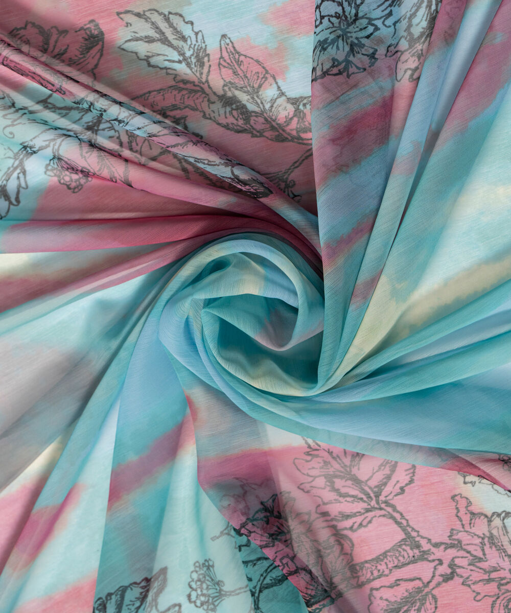 Printed Chiffon Dupatta PRW26C1010DB