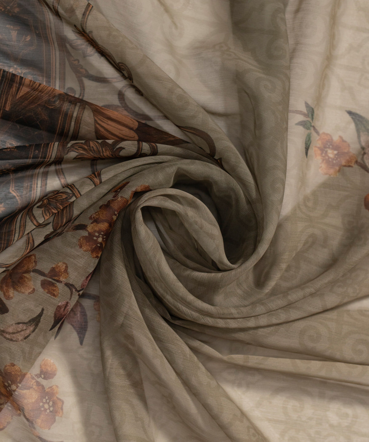 Printed Chiffon Dupatta PRW26C1013DB