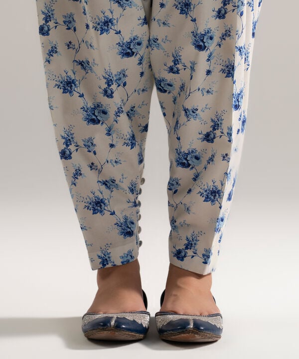 Printed Cotton Viscose Skinny Shalwar