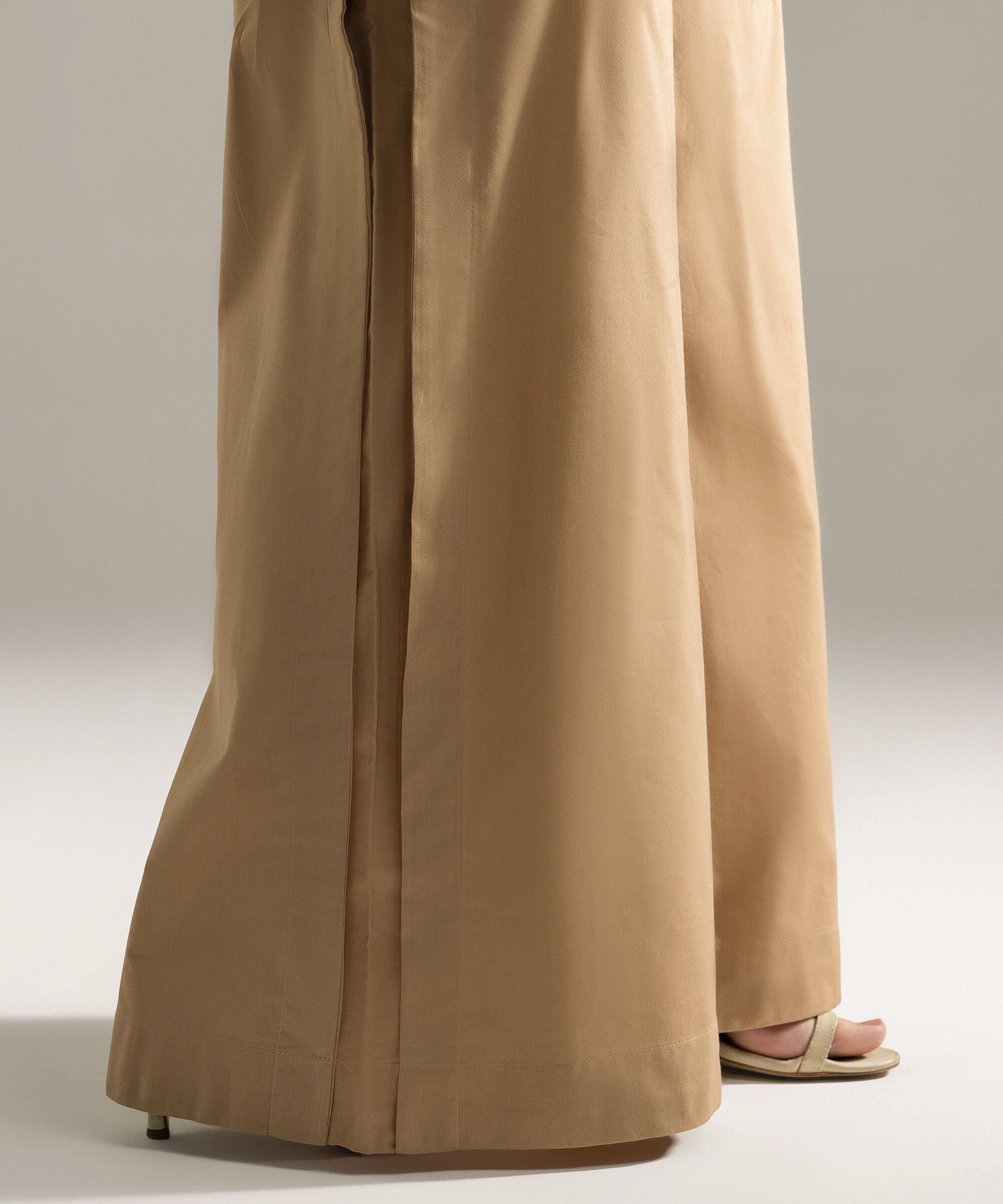 Solid Cambric Flared Pants PRW26CMV956T