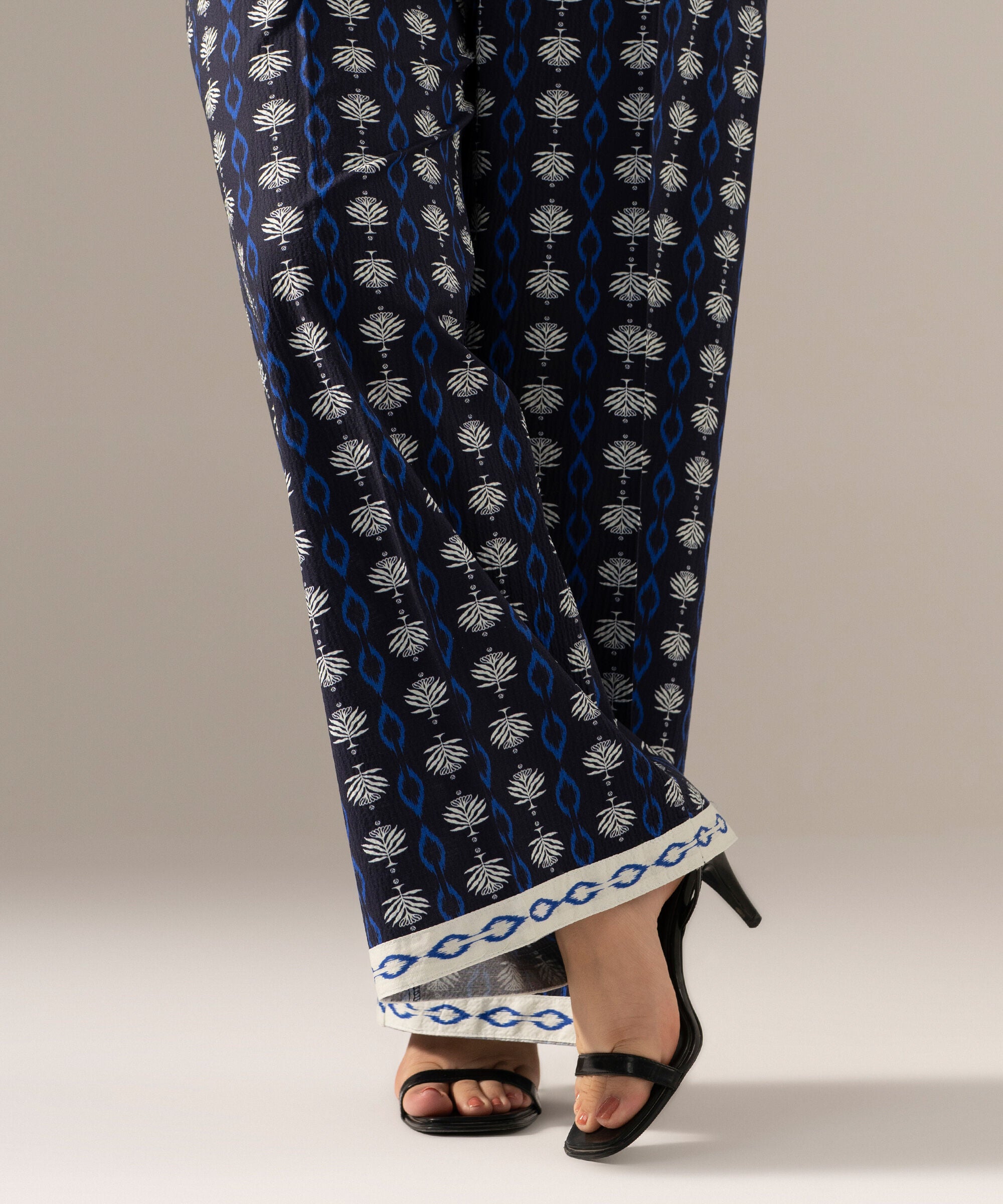 Printed Seersucker Culottes PRW26CTV708T