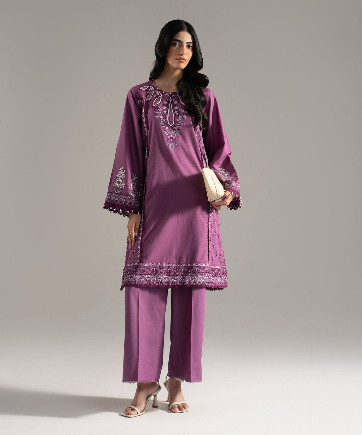 Embroidered Crosshatch Shirt PRW26SMV101S