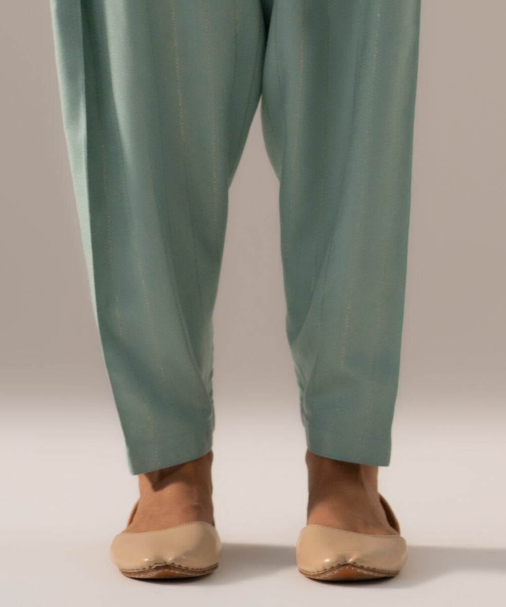 Solid Crepe Skinny Shalwar PRW26SMV923T