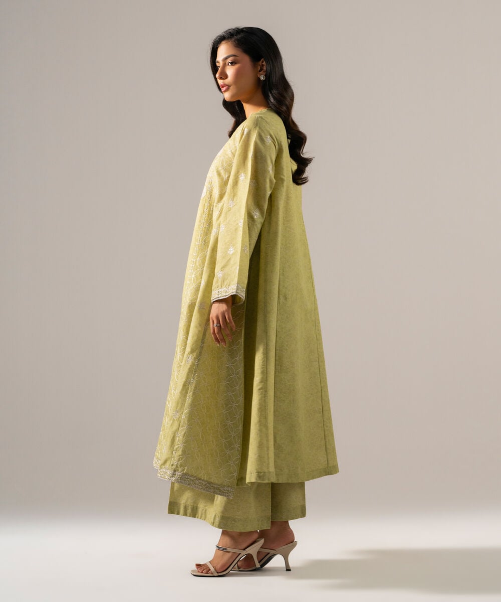 2 Piece - Embroidered Zari Cotton Suit PRW26SV1020S