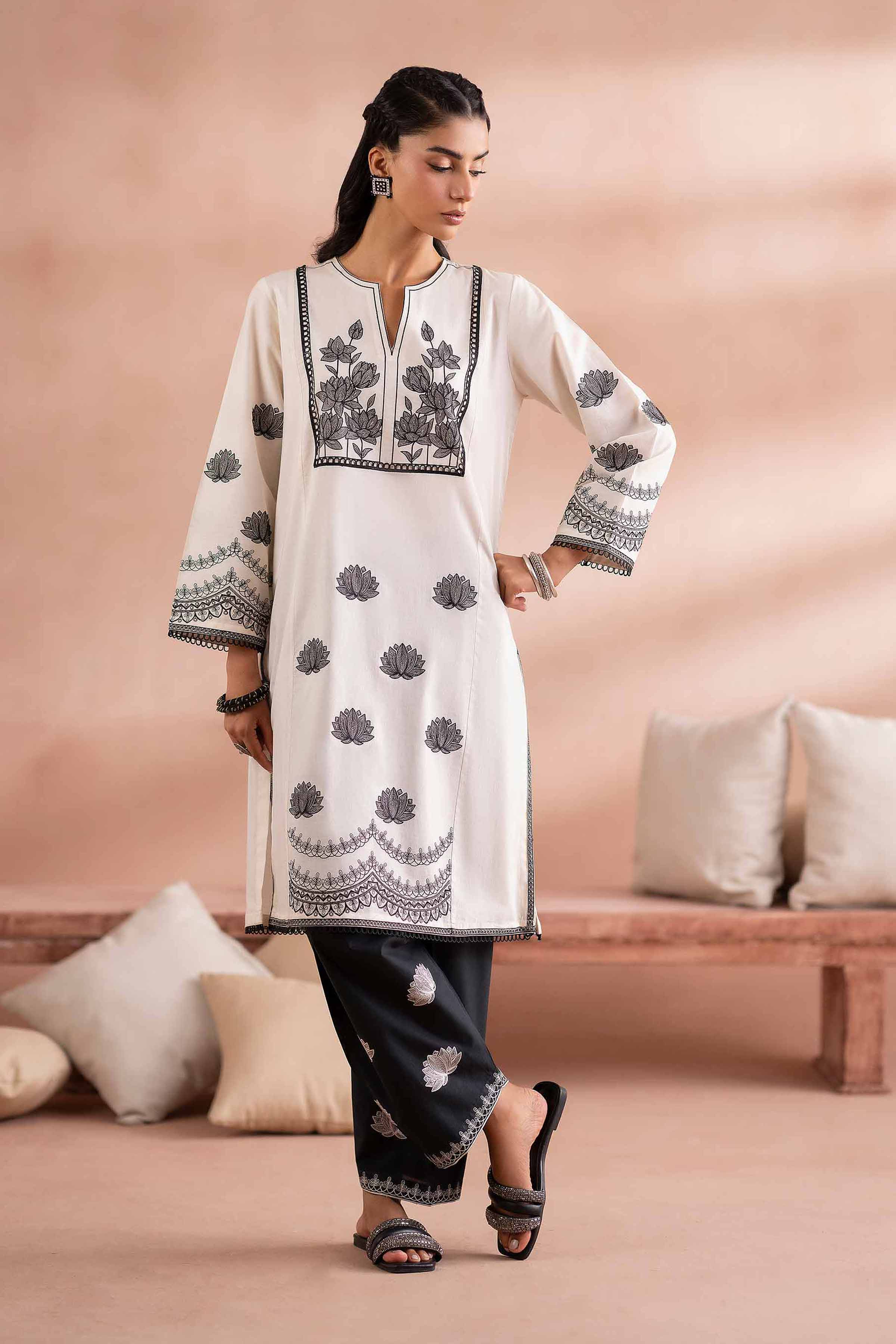 2 Piece - Embroidered Suit - PS25-128