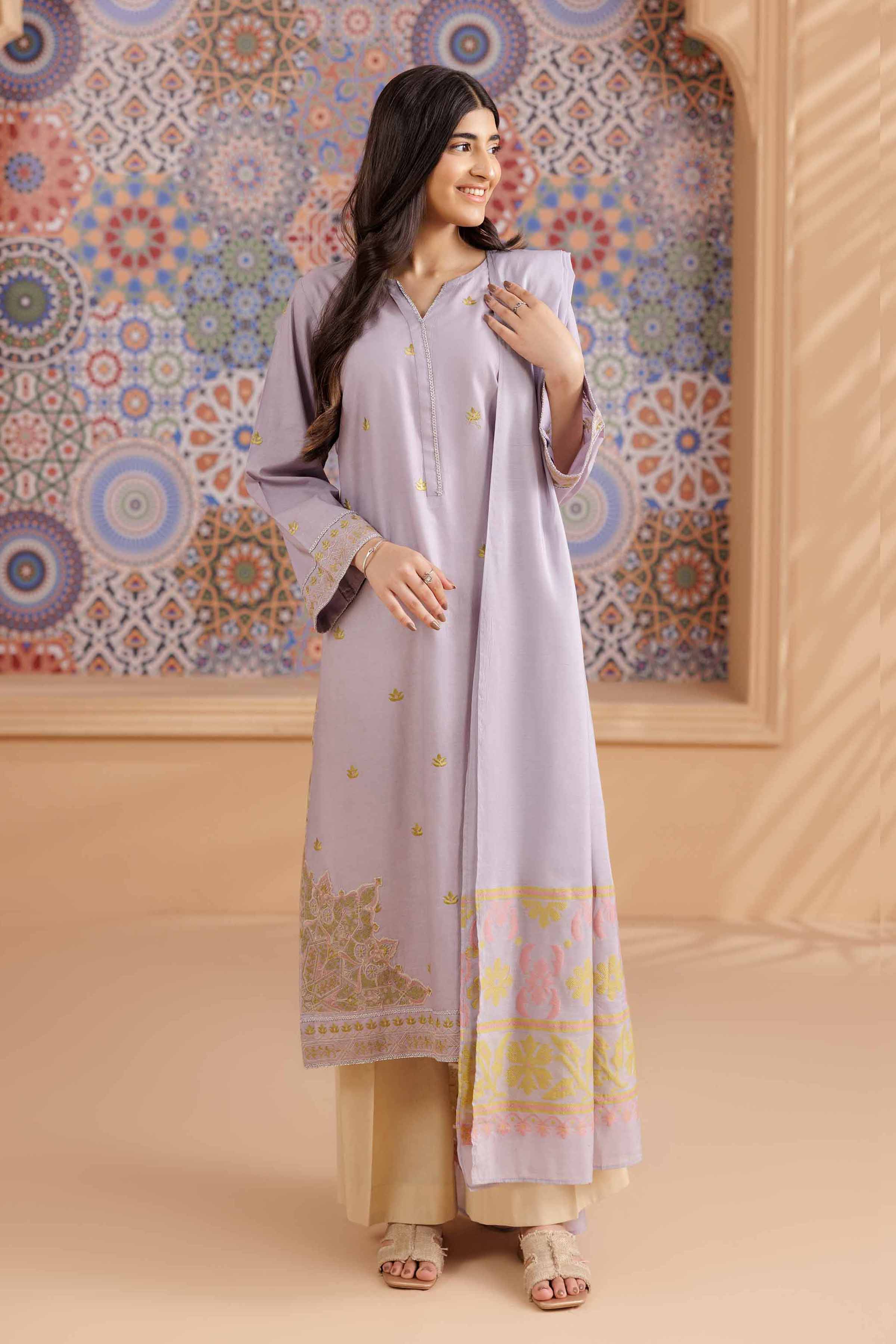 2 Piece - Embroidered Suit - PS25-190