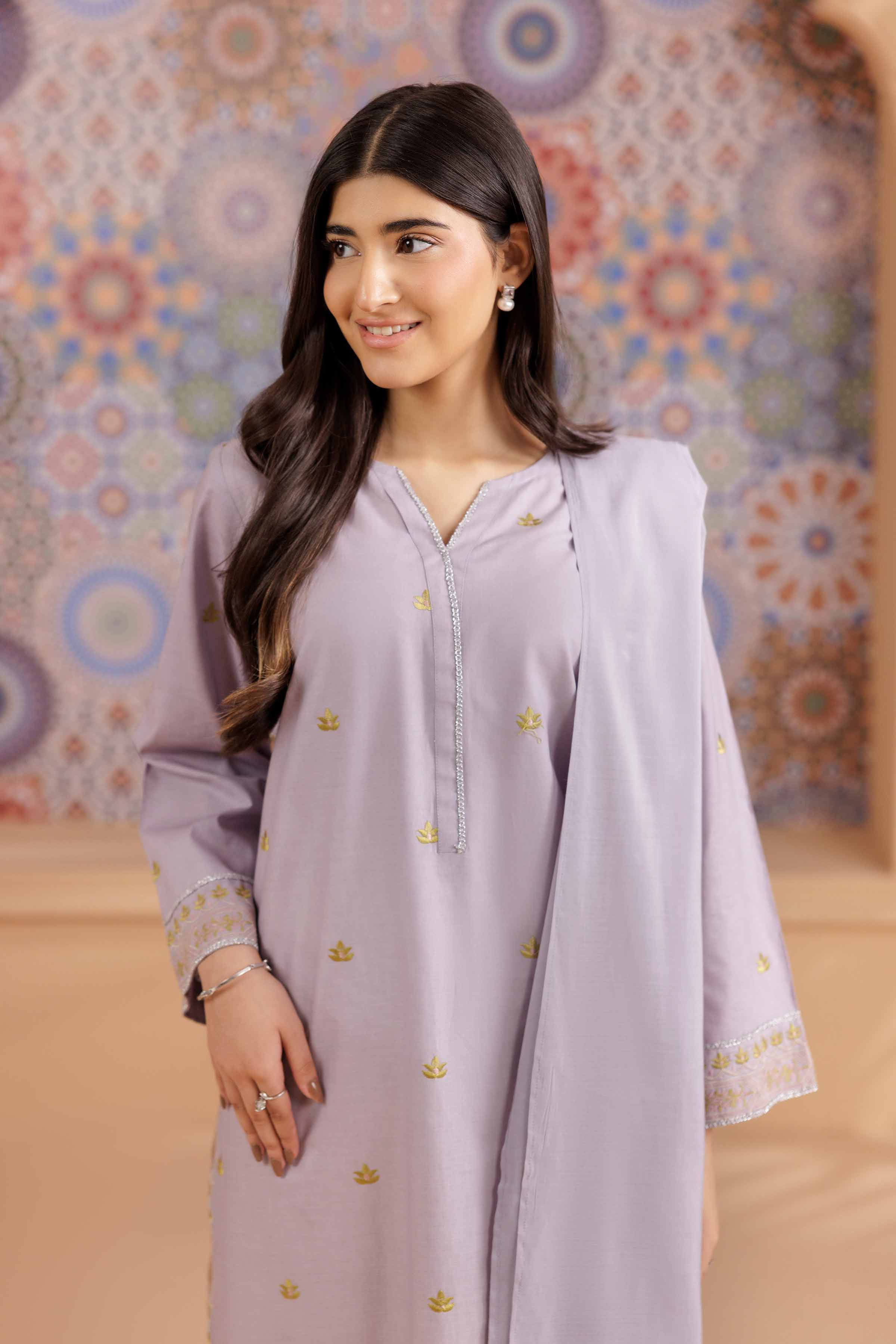 2 Piece - Embroidered Suit - PS25-190