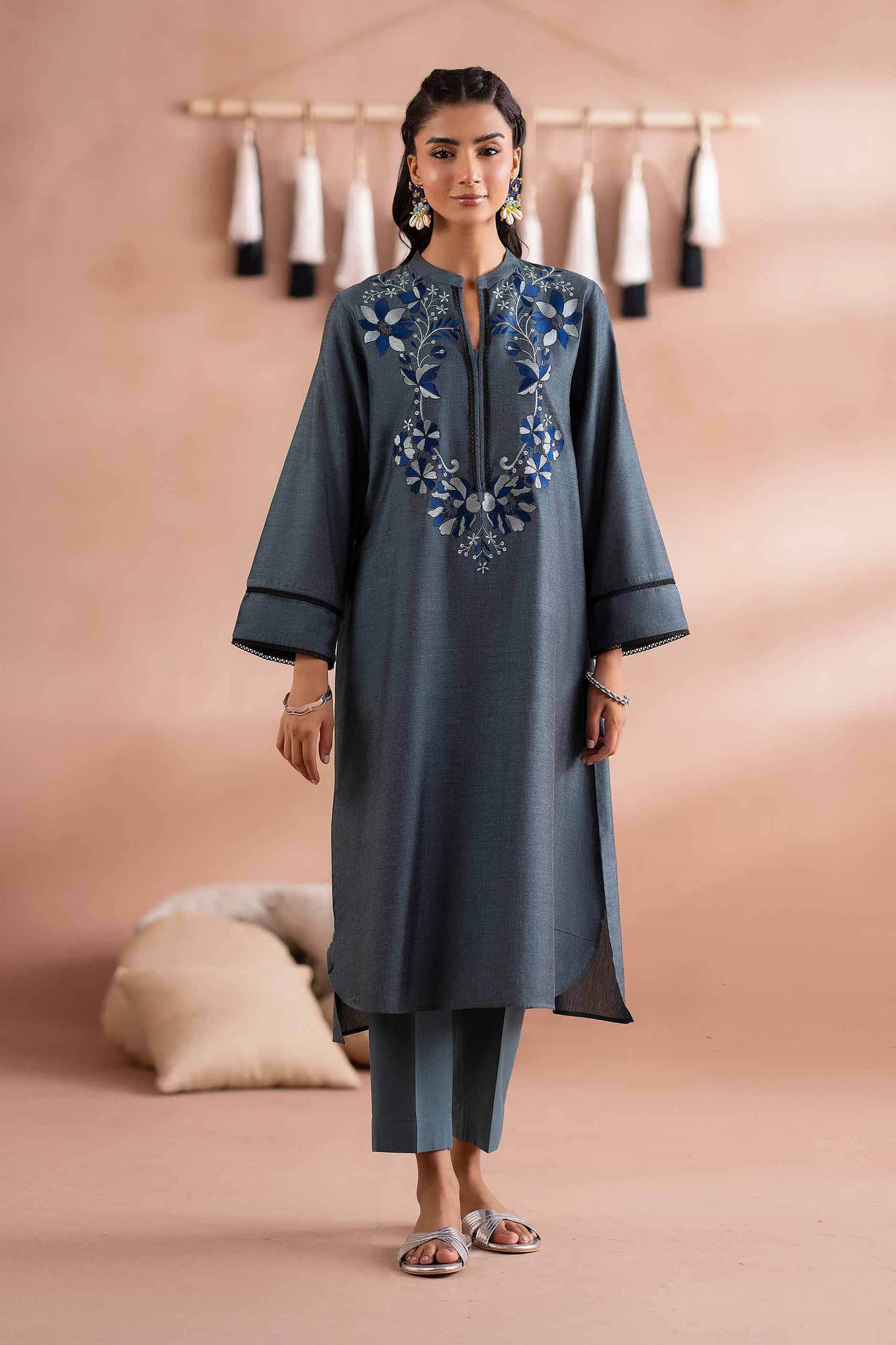 2 Piece - Embroidered Suit - PS25-215