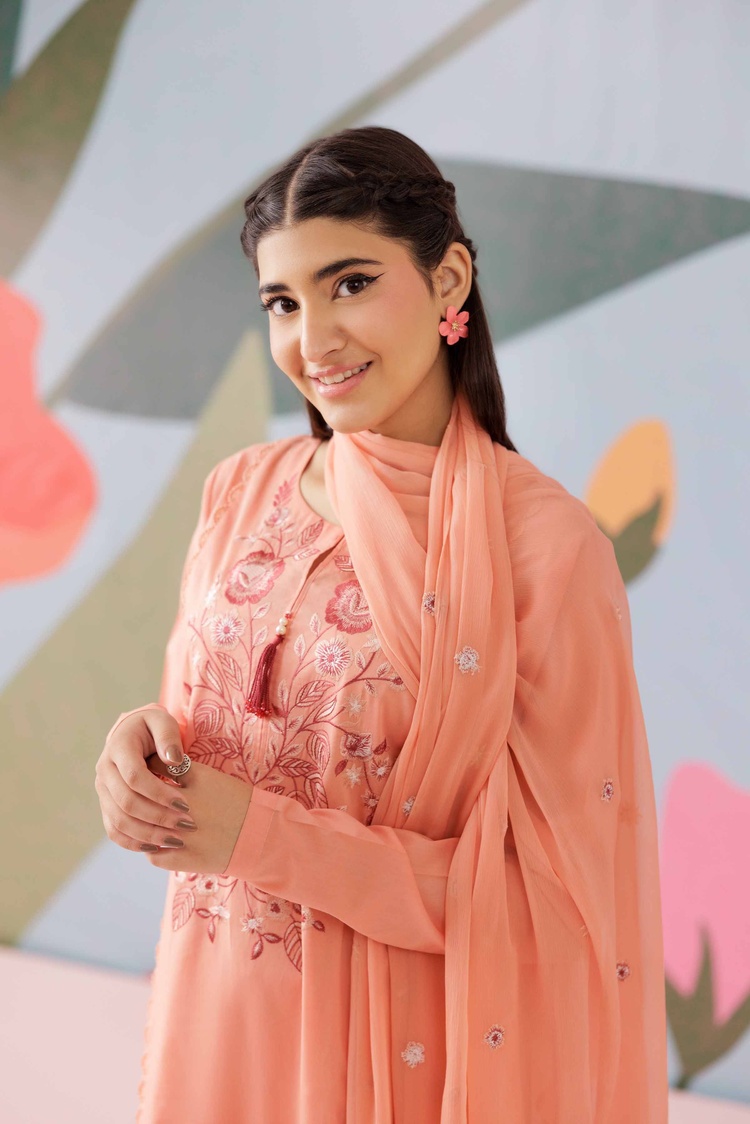 3 Piece - Embroidered Suit - PS25-275