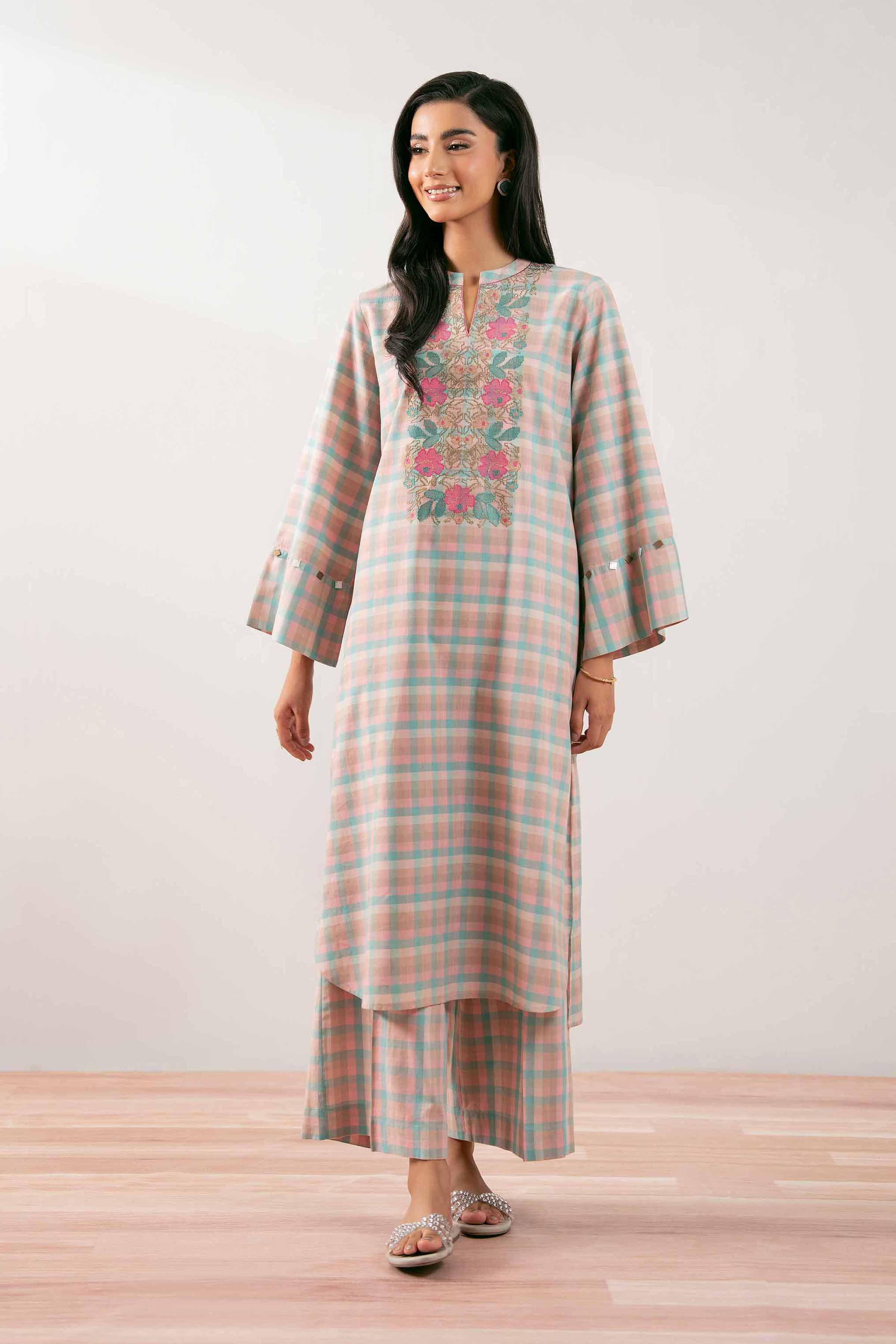 2 Piece - Embroidered Suit - PS25-66