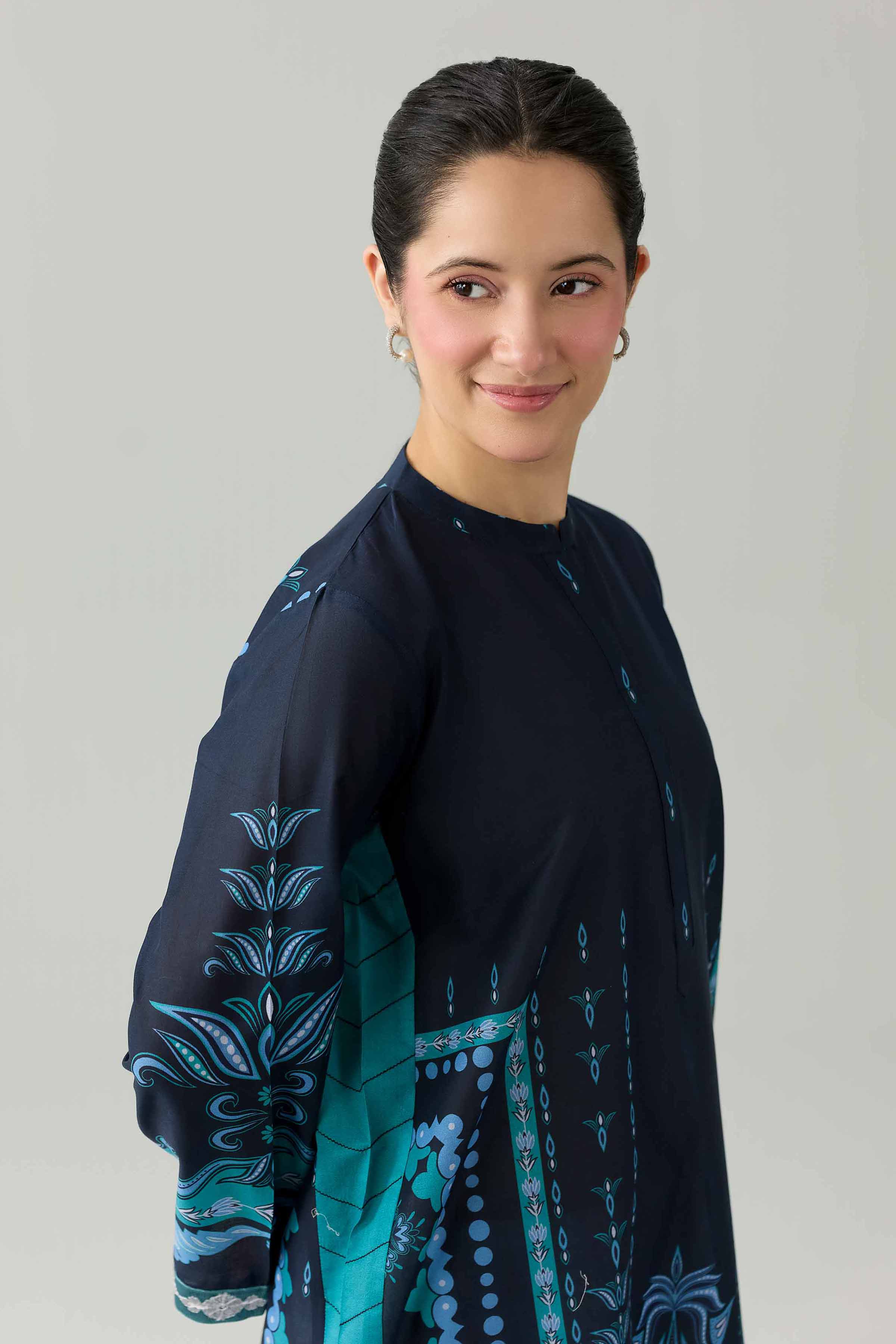 Printed Embroidered Shirt - PS26-08