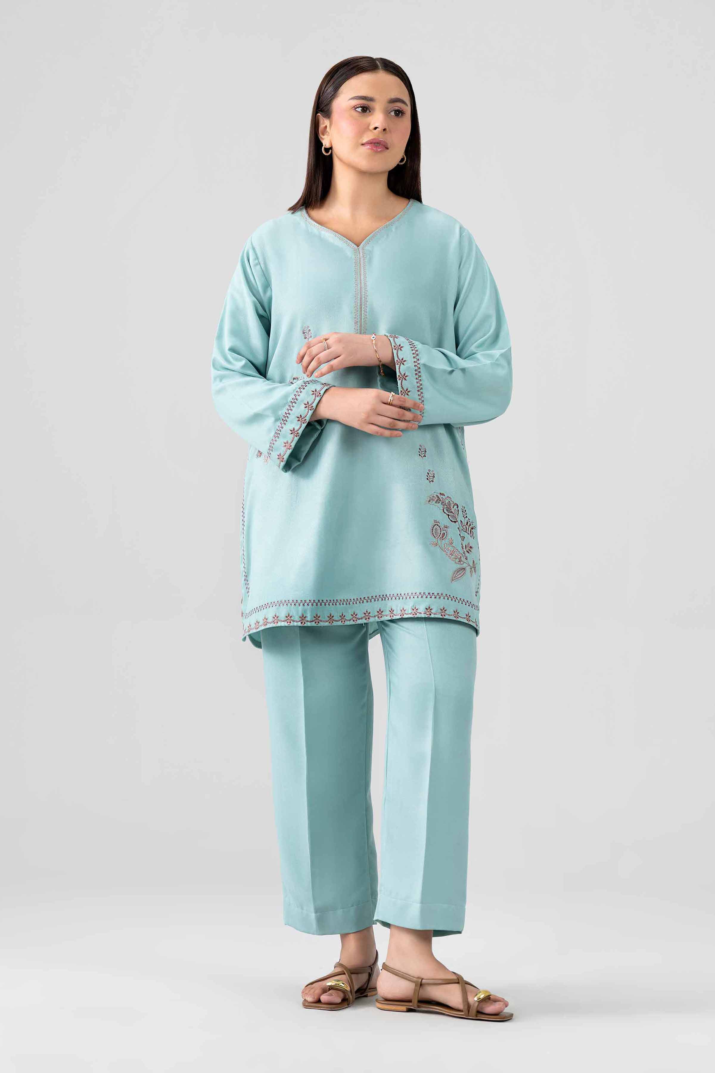 2 Piece - Embroidered Suit - PS26-162
