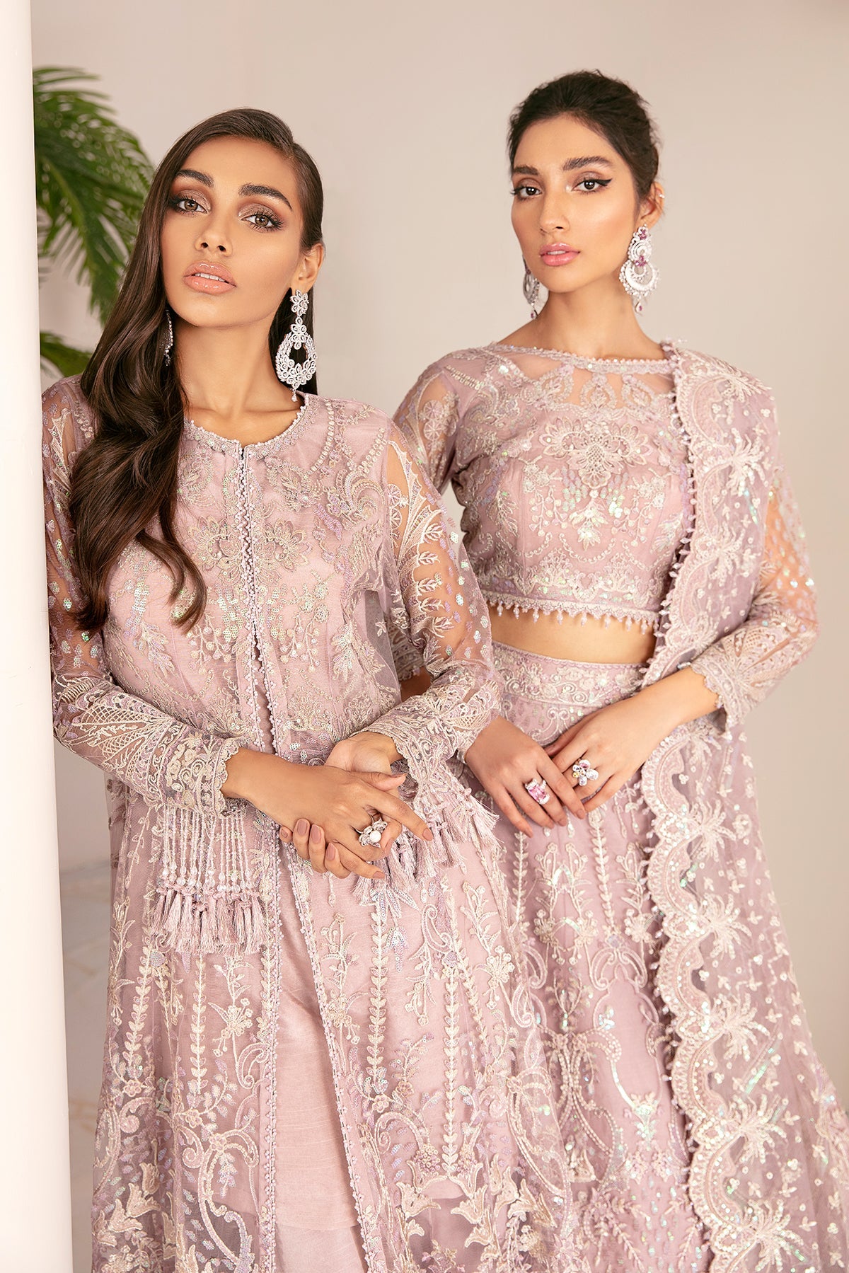 EMBROIDERED NET CH08-01 STITCHED