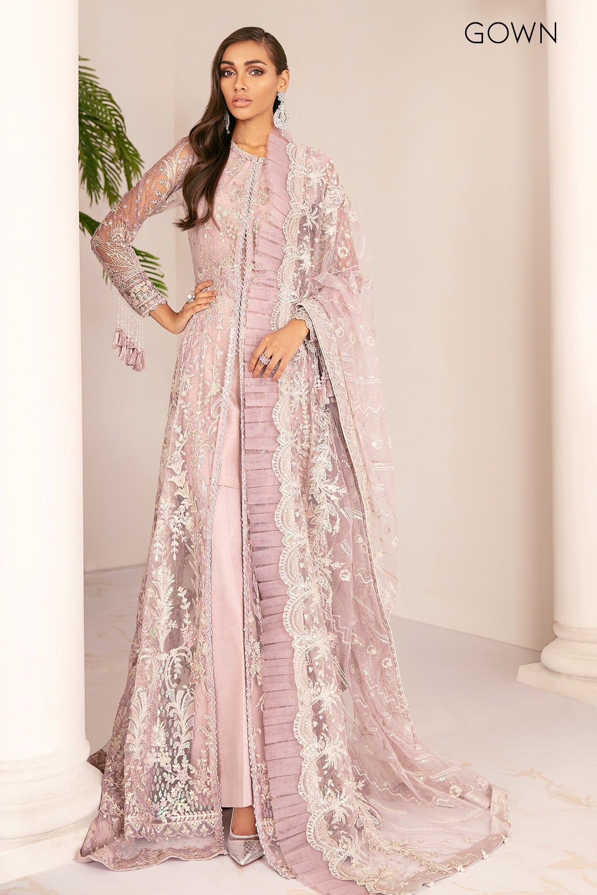 EMBROIDERED NET CH08-01 STITCHED