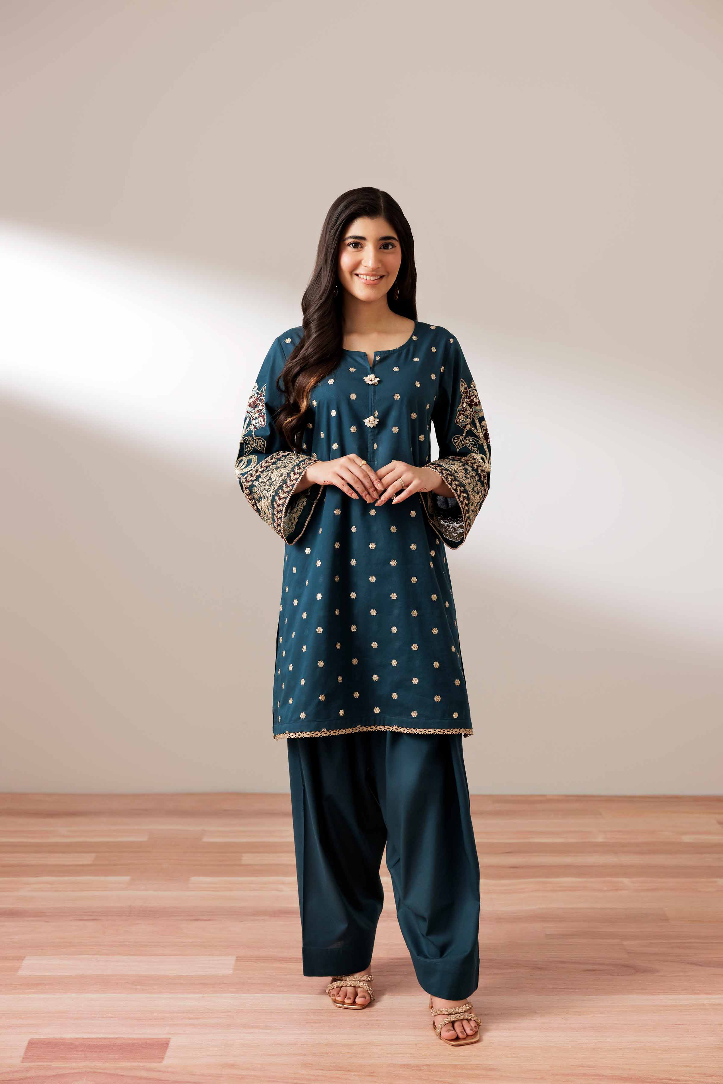 2 Piece - Embroidered Suit - PUS25-67