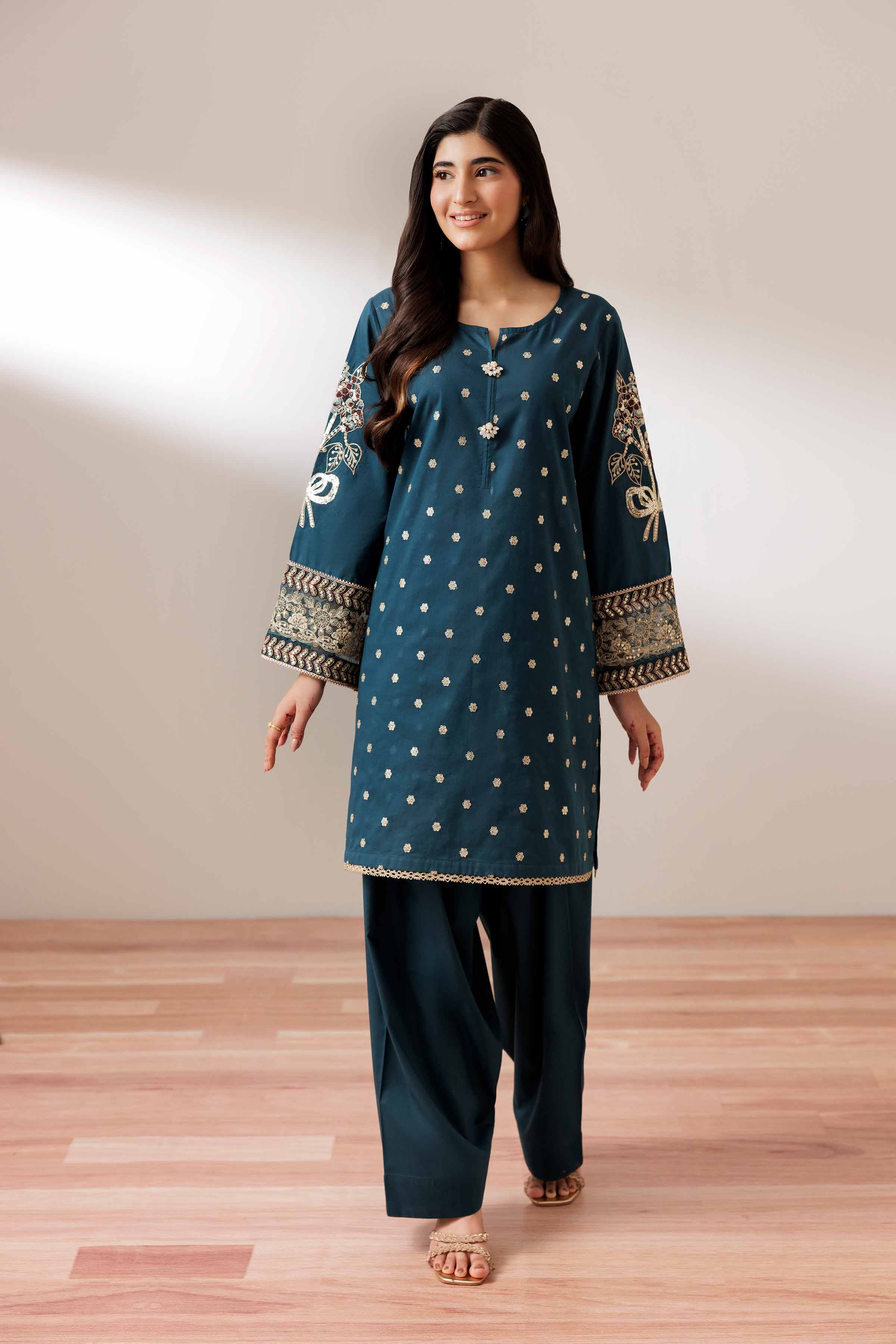 2 Piece - Embroidered Suit - PUS25-67