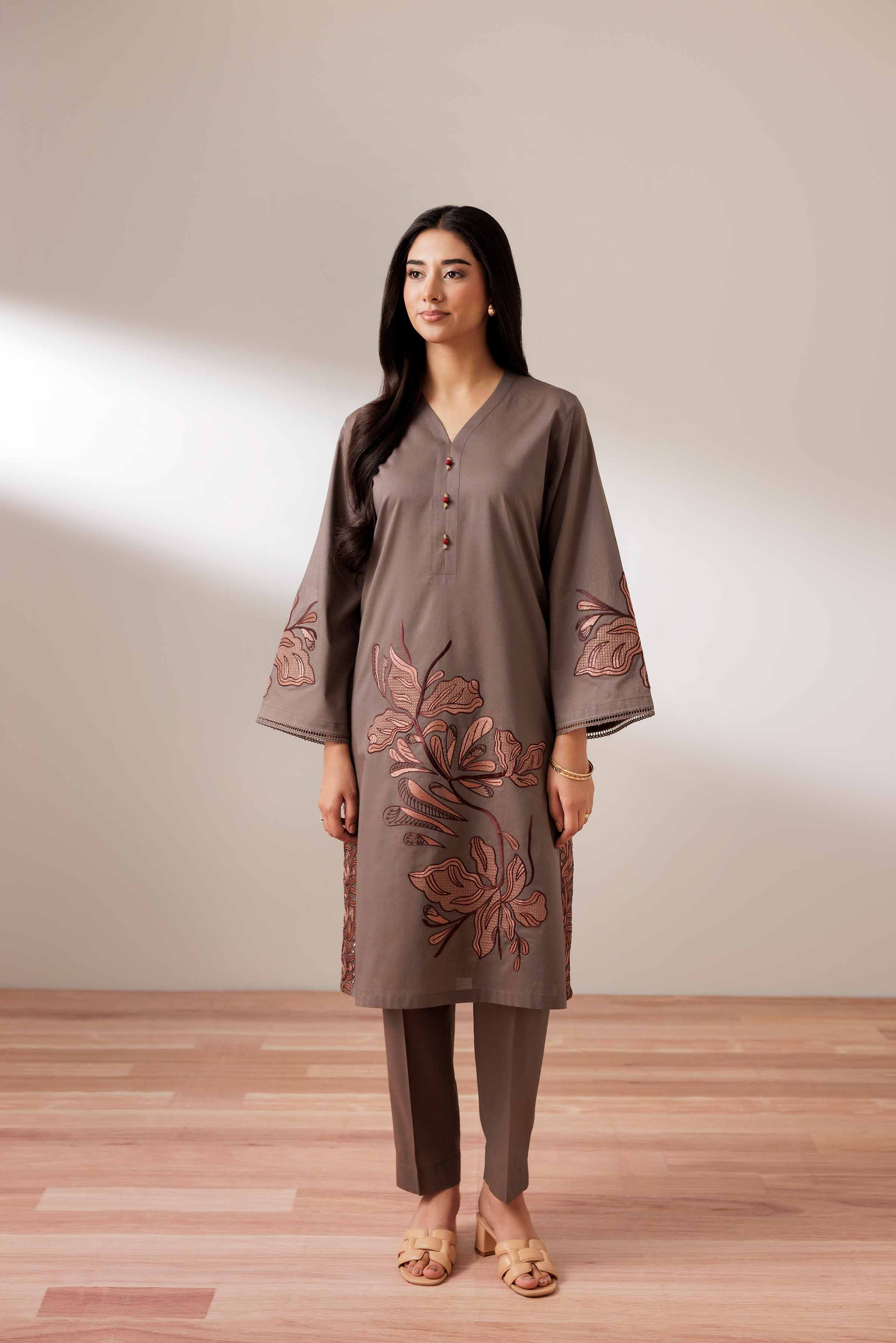 2 Piece - Embroidered Suit - PUS25-68