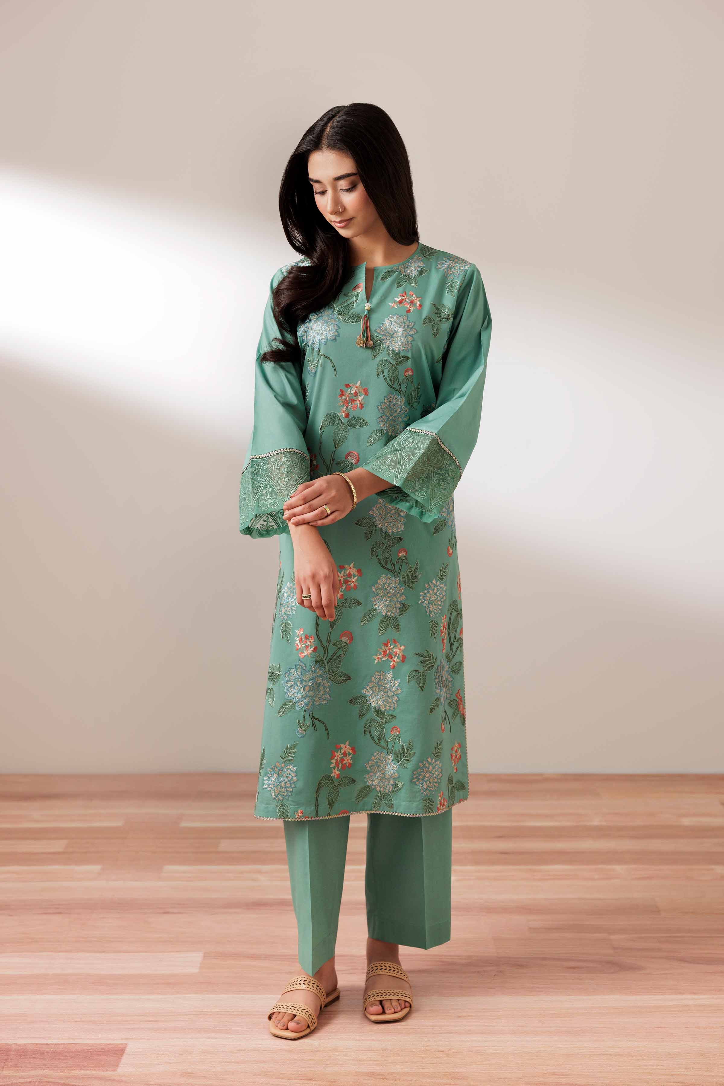 2 Piece - Embroidered Suit - PUS25-69