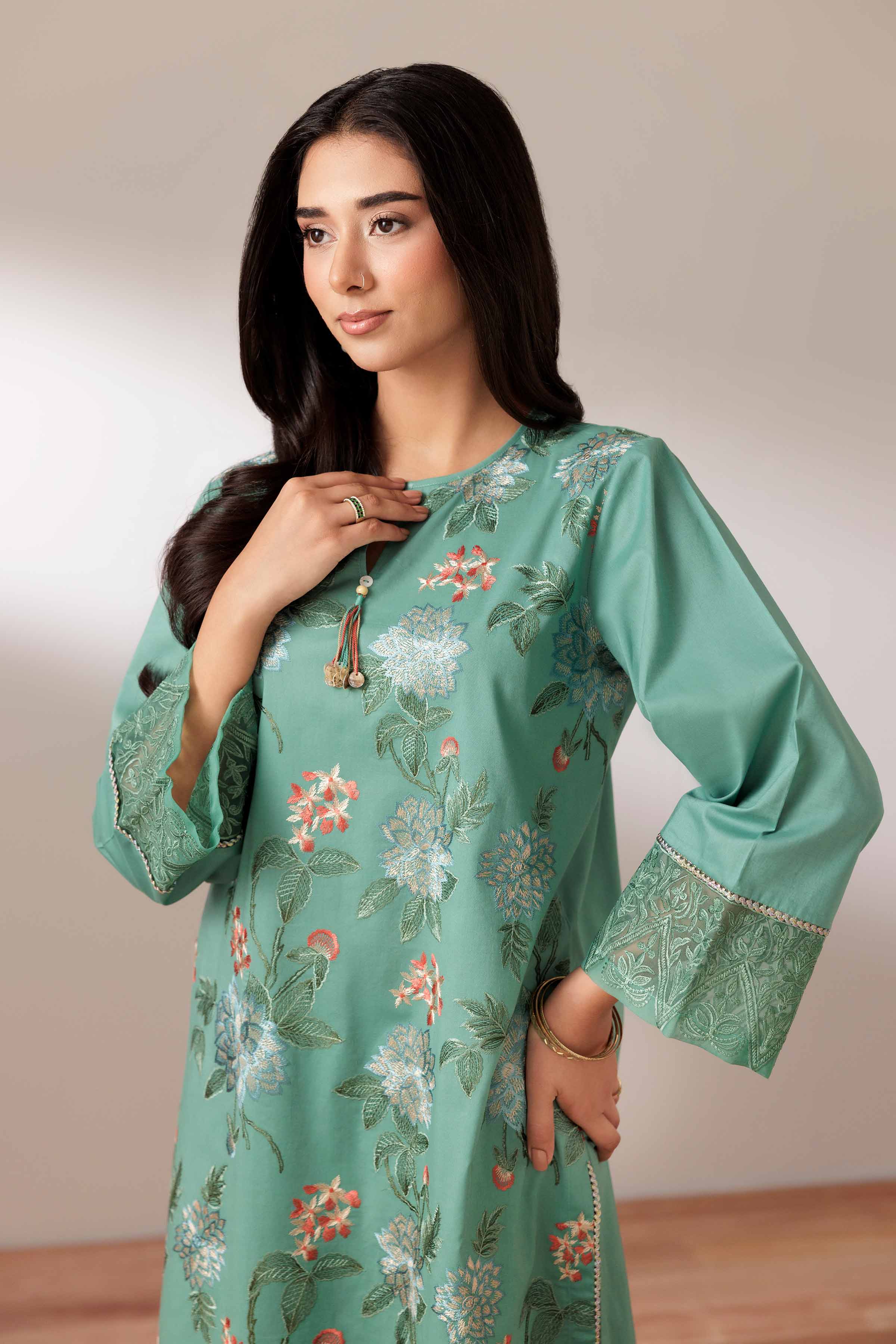 2 Piece - Embroidered Suit - PUS25-69