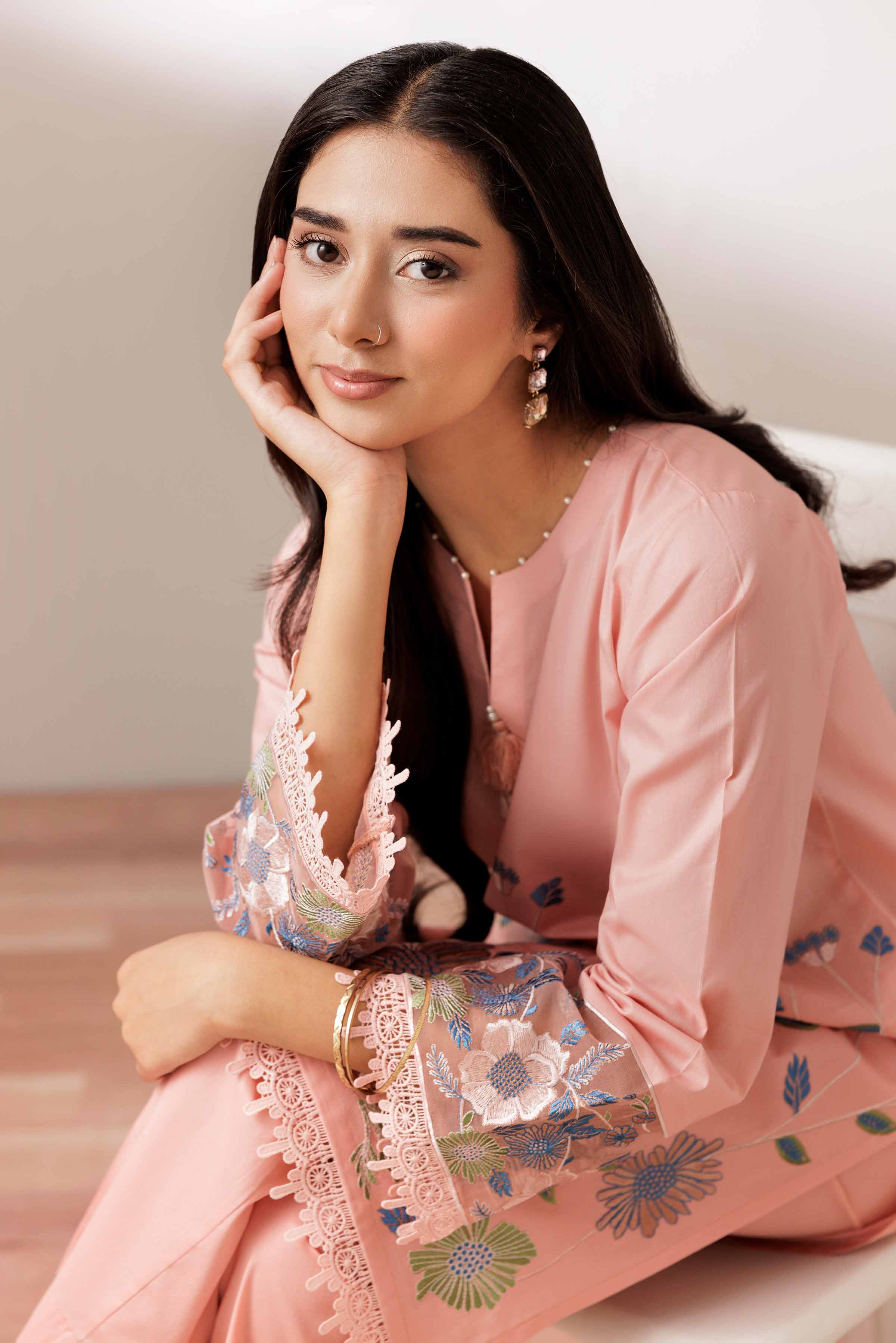 2 Piece - Embroidered Suit - PUS25-70