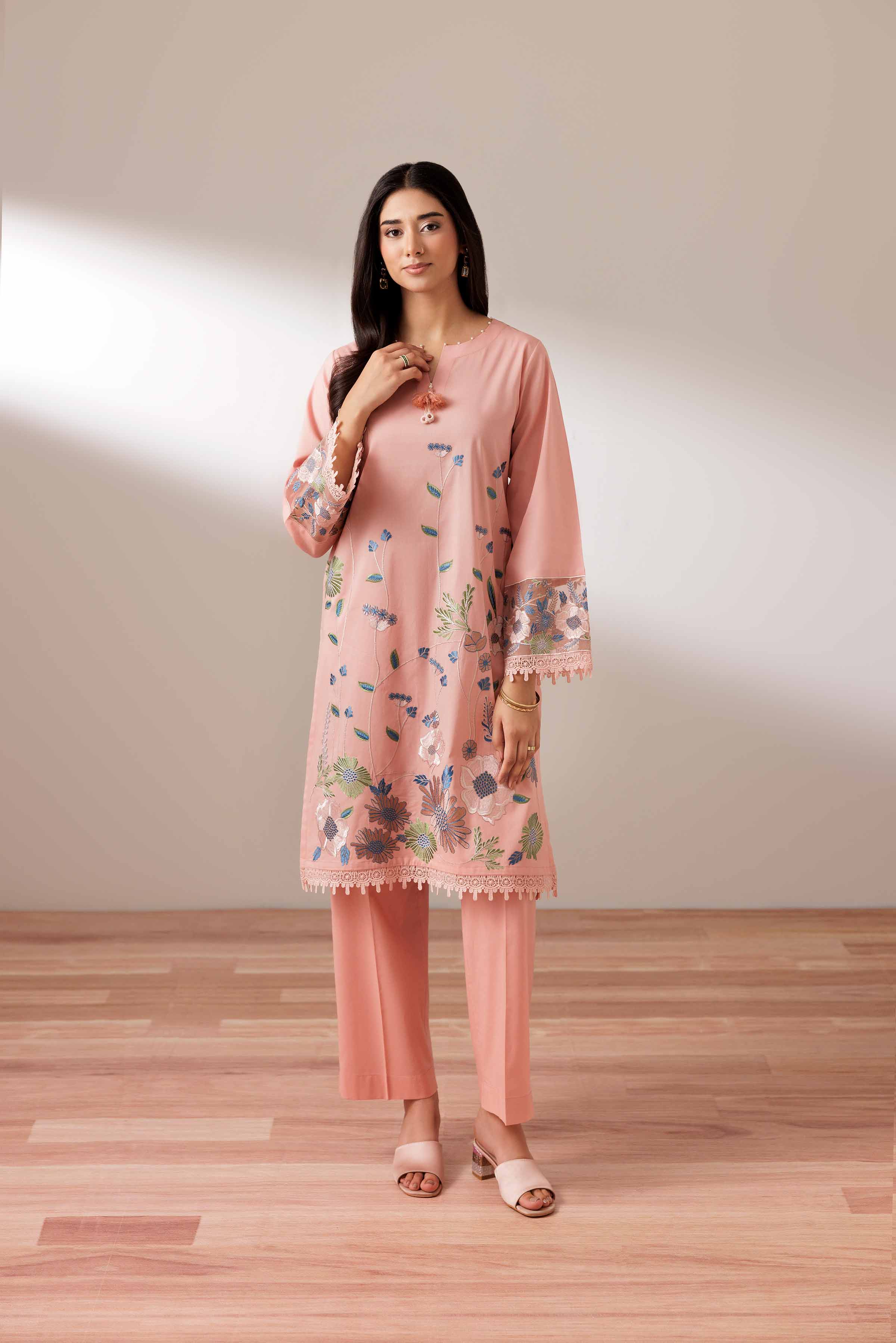 2 Piece - Embroidered Suit - PUS25-70
