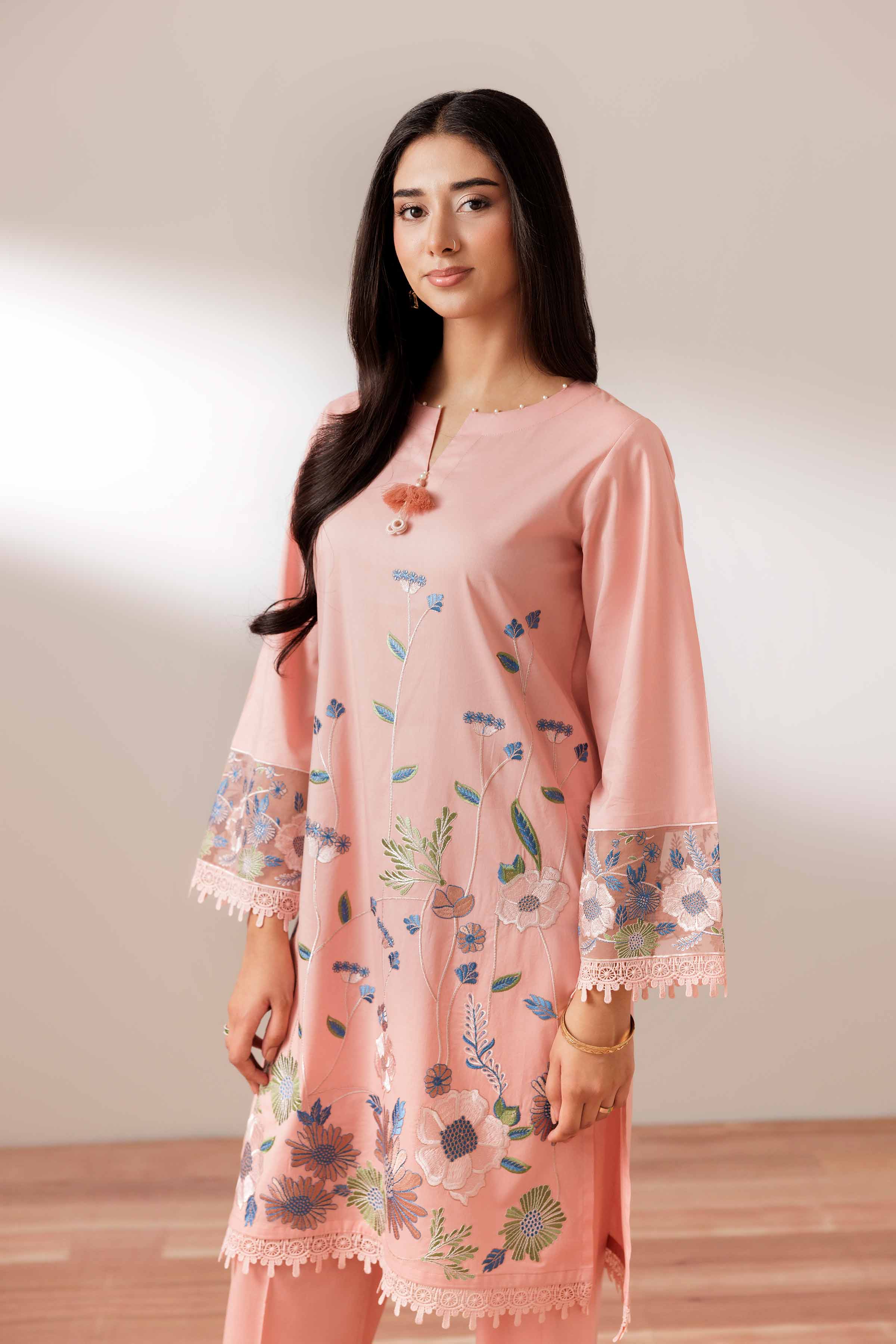 2 Piece - Embroidered Suit - PUS25-70