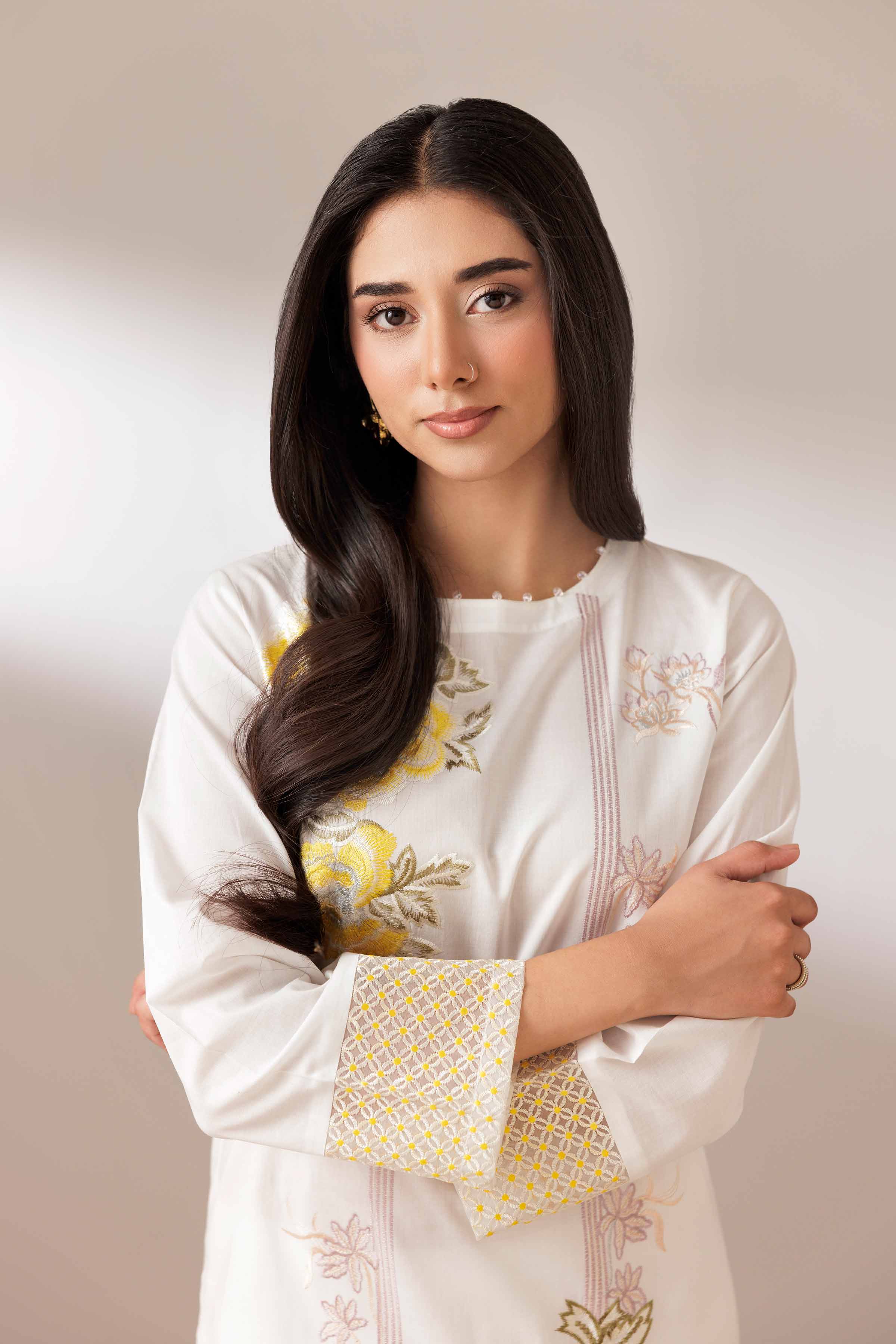 2 Piece - Embroidered Suit - PUS25-75