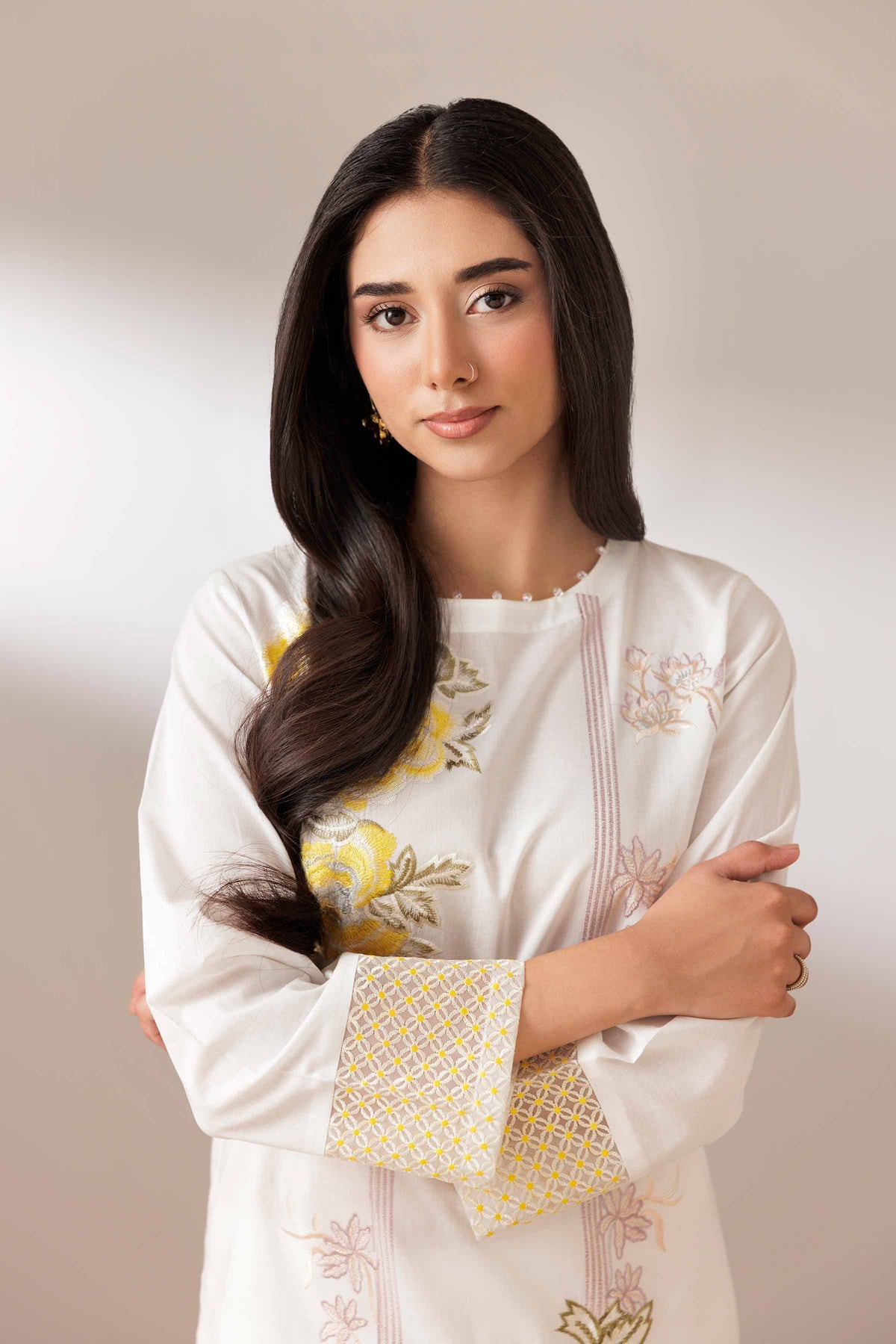 2 Piece - Embroidered Suit - PUS25-75