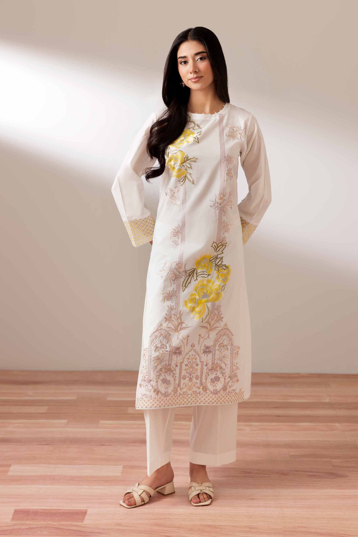 2 Piece - Embroidered Suit - PUS25-75