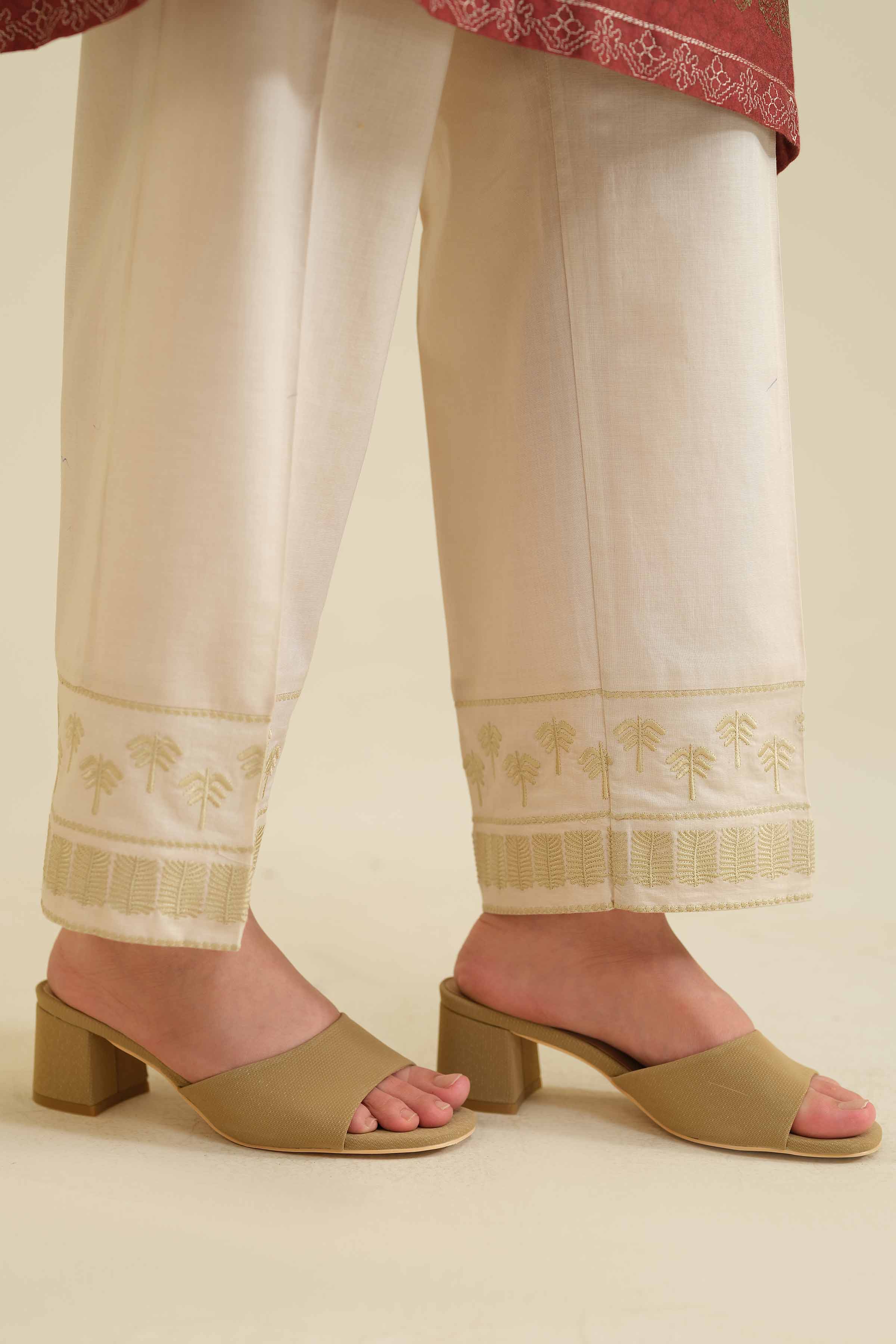 Embroidered Trousers - PW25-104