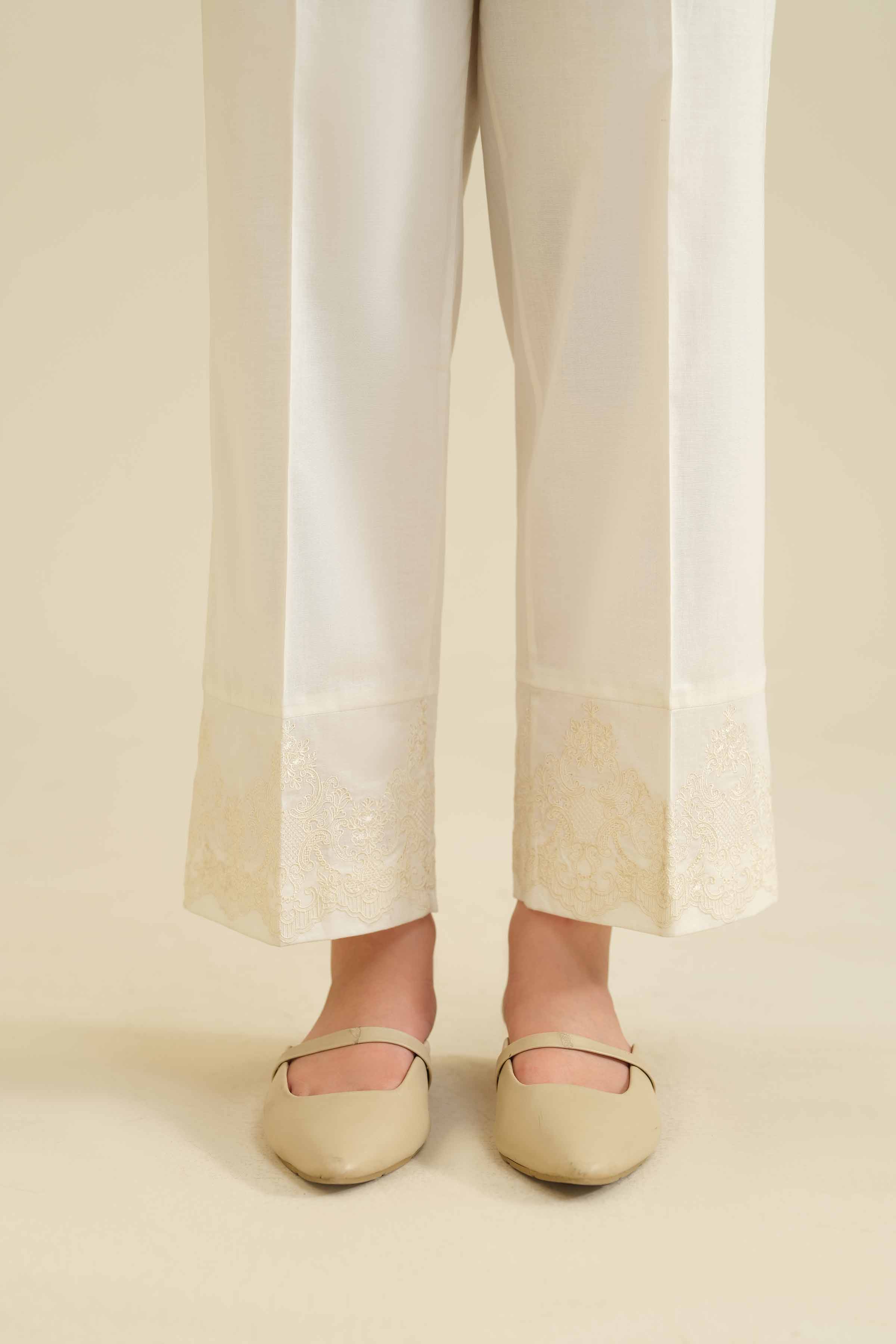 Embroidered Trousers - PW25-105
