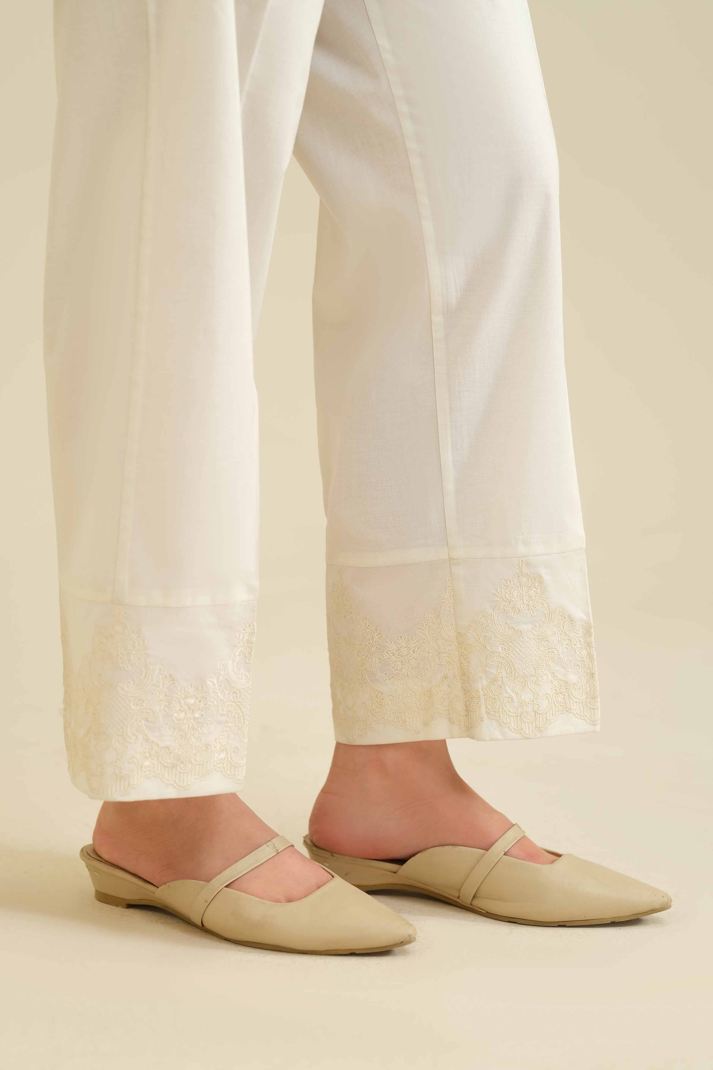 Embroidered Trousers - PW25-105