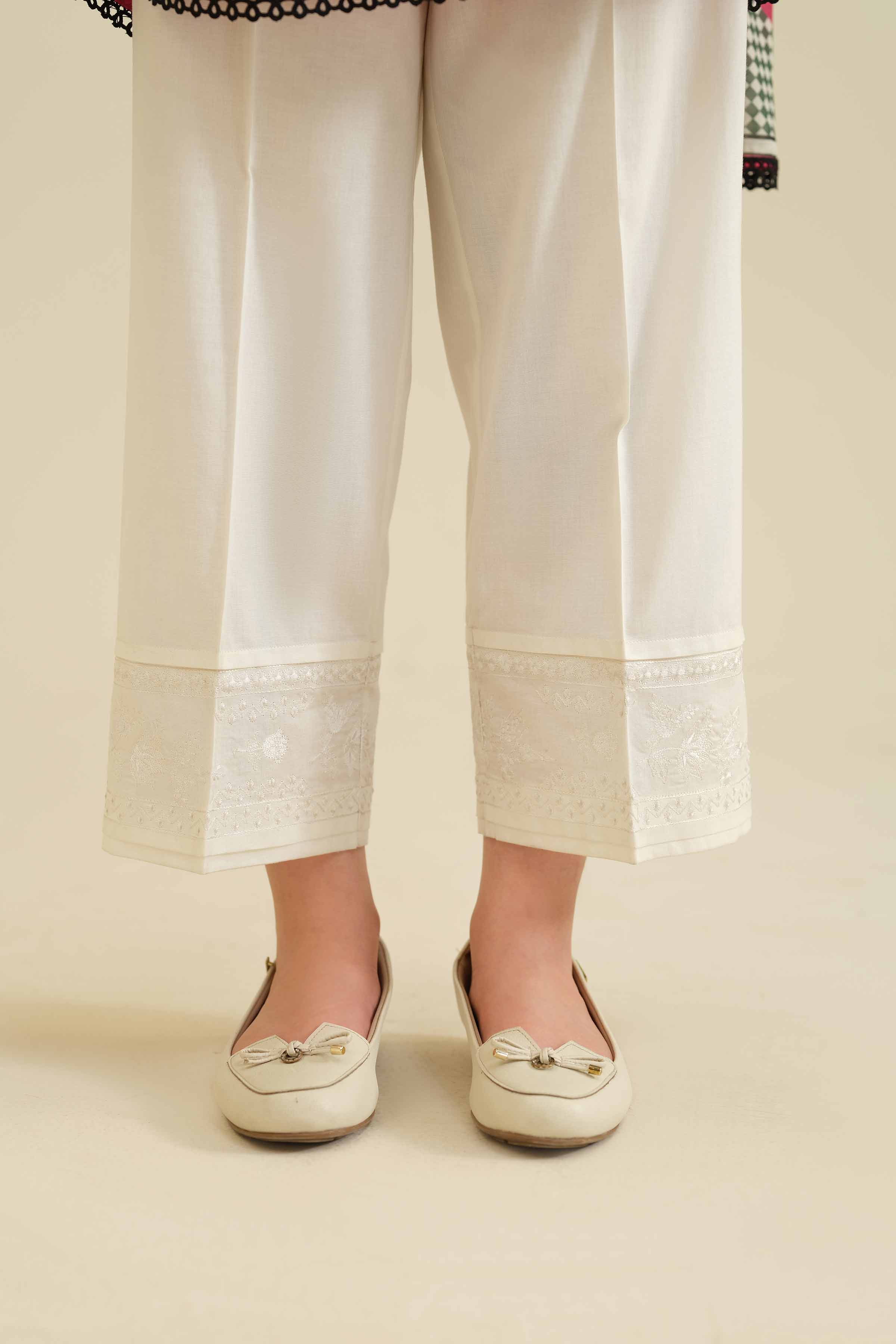 Embroidered Trousers - PW25-112